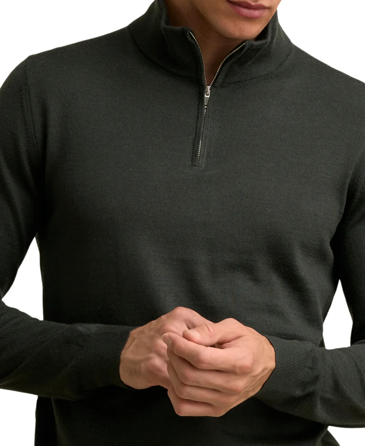 Blackhall Merino Wool Slim-Fit Funnel-Neck Half-Zip Sweater