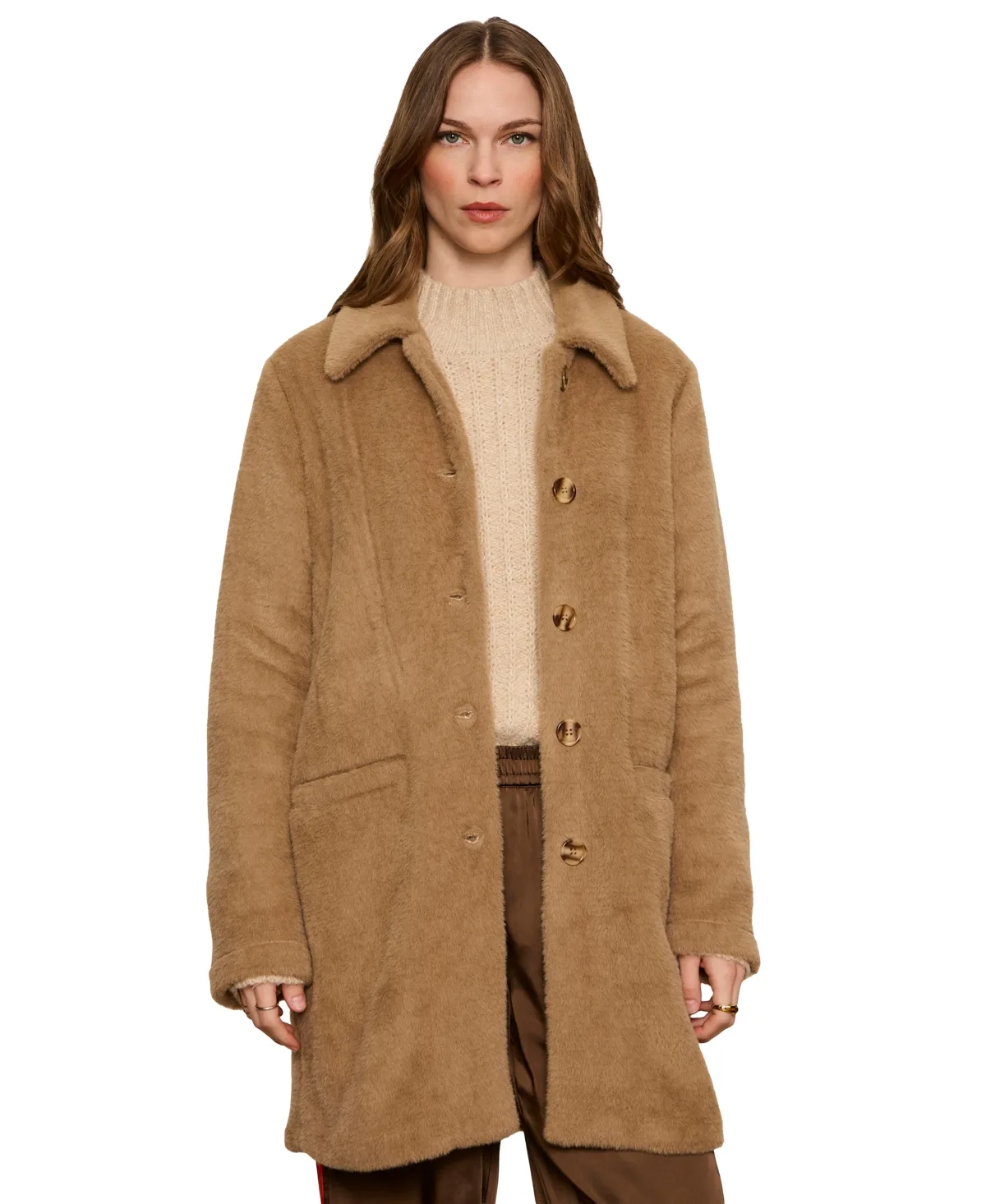 Upside Faux Fur Mid-Length Jacket by Sanctuary