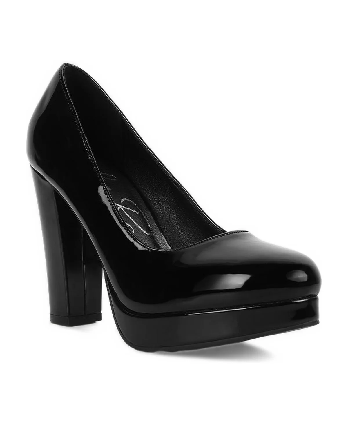 Dixie Patent Faux Leather Pump Sandals by London Rag