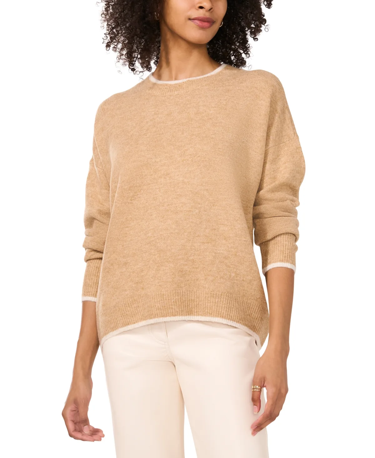 Tipped Crewneck Sweater