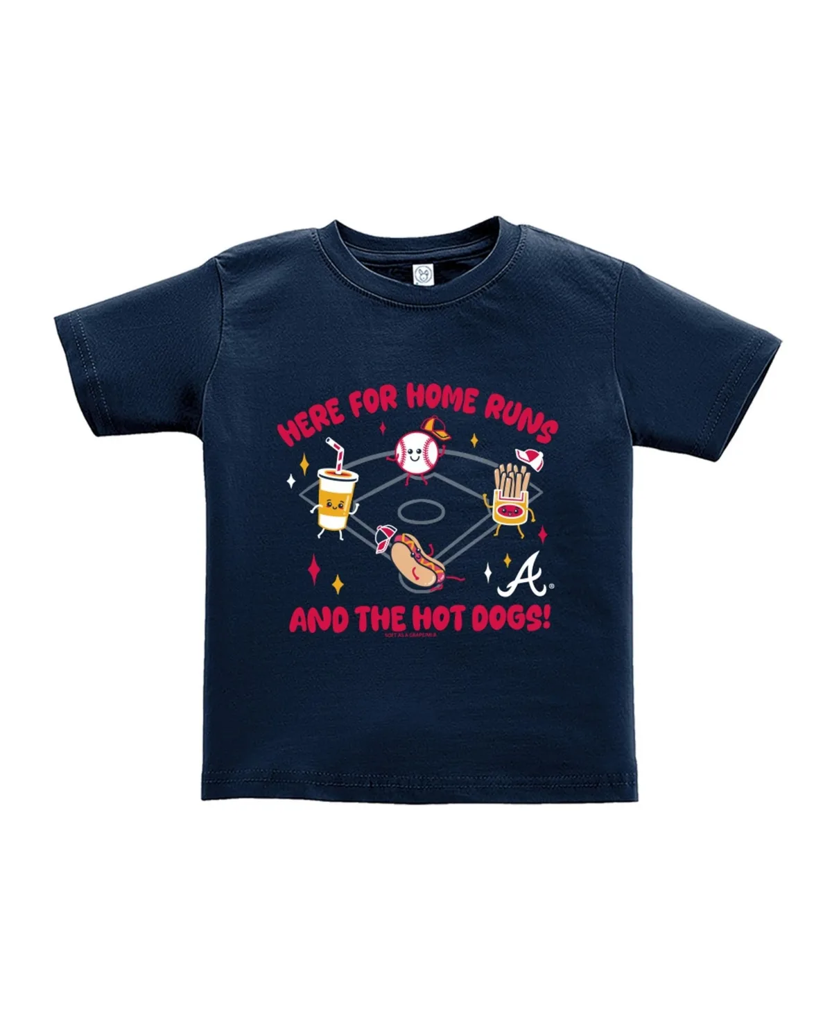Snack Atlanta Braves T-Shirt by Soft As a Grape