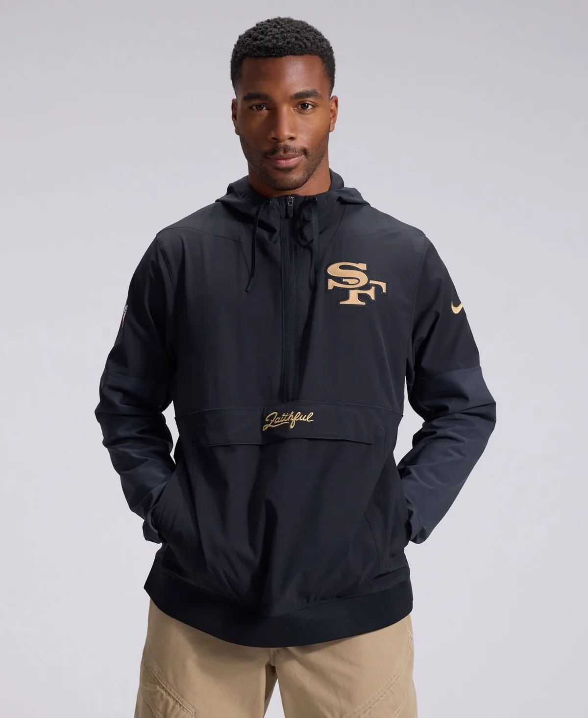 San Francisco 49ers Rivalries Collection Sideline Anorak Half-Zip Jacket by Nike