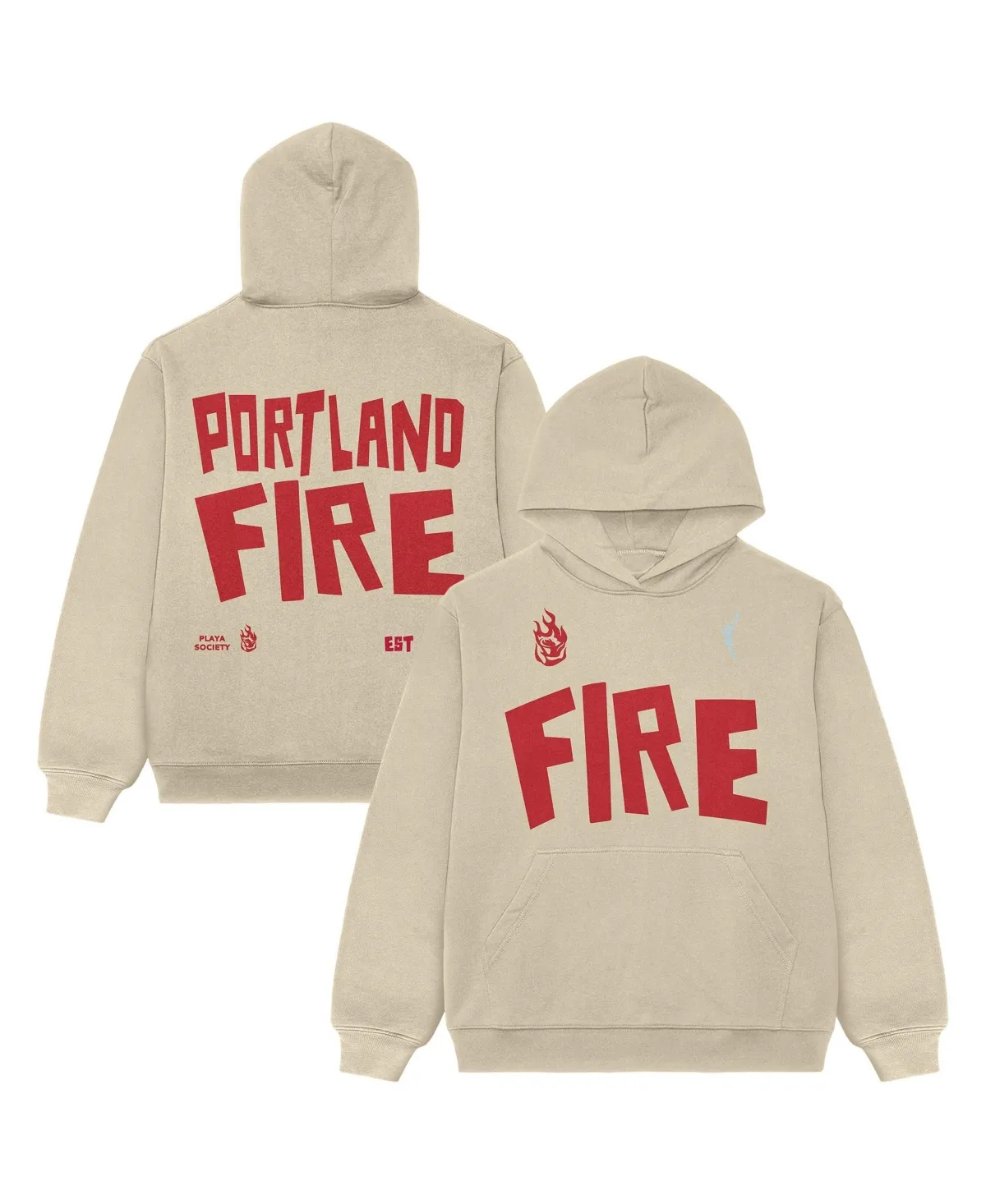 Portland Fire Established Fleece-Lined Long-Sleeve Hoodie by Playa Society