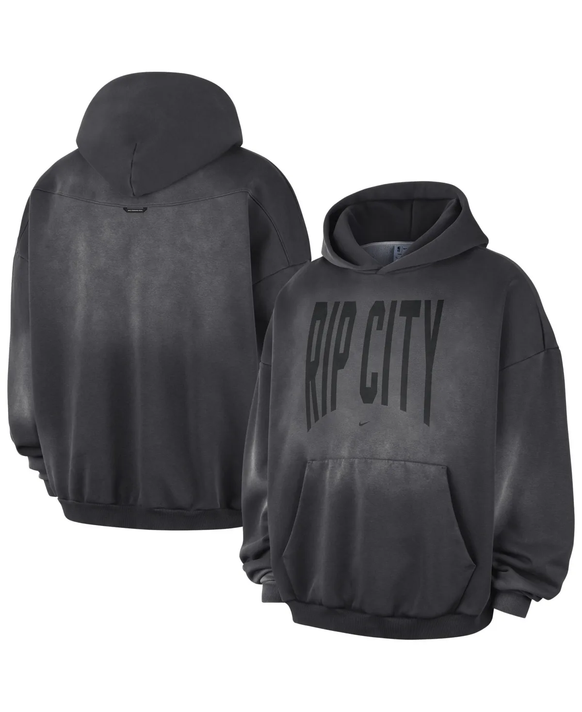 Portland Trail Blazers 2026 Standard Issue Travel Washed Fleece Pullover Hoodie by Nike
