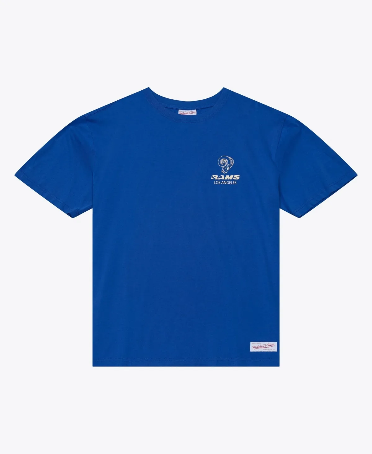 Los Angeles Rams Core Essentials Micro Logo T-Shirt by Mitchell & Ness