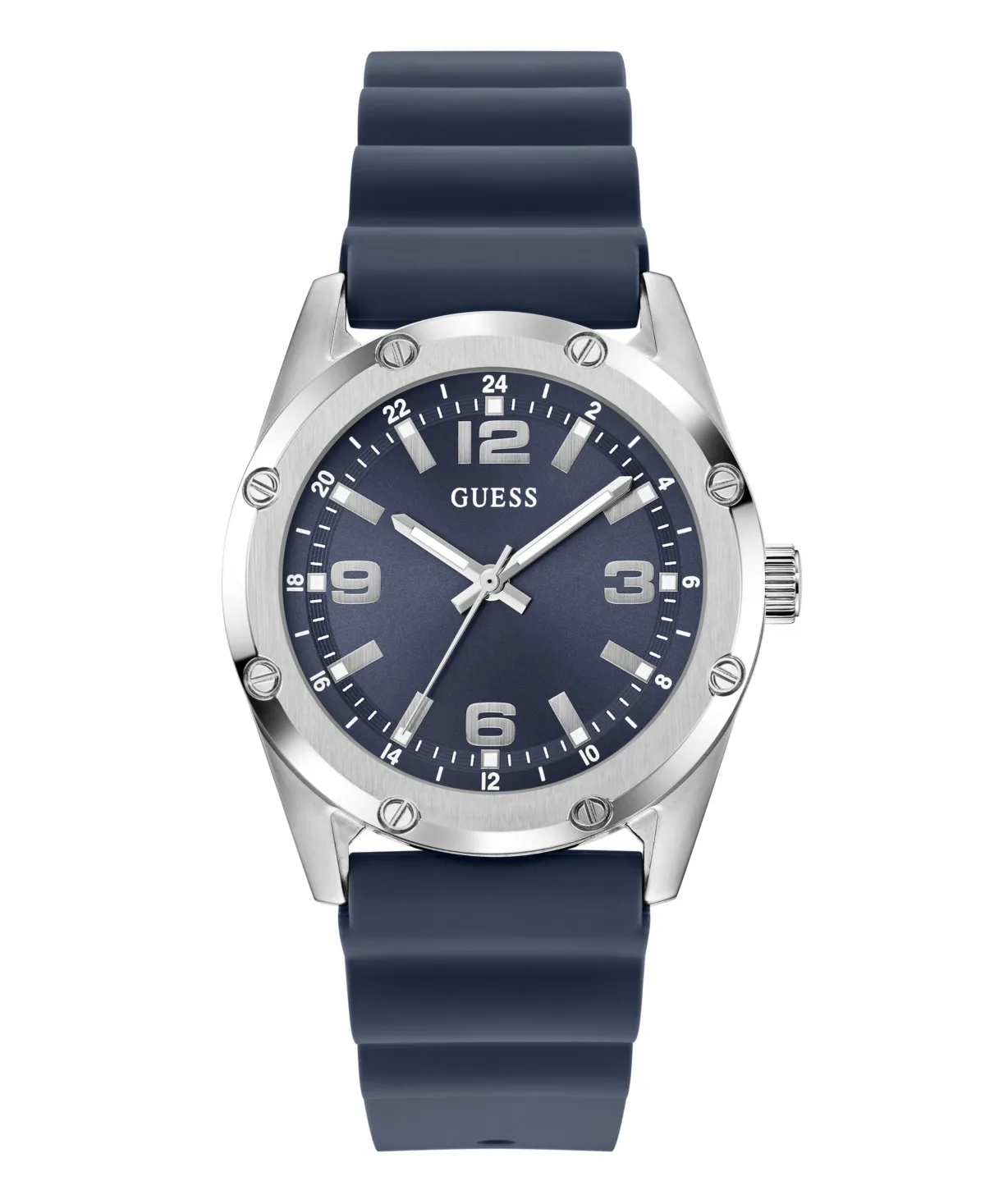 Blue Silicone Watch 41mm by GUESS