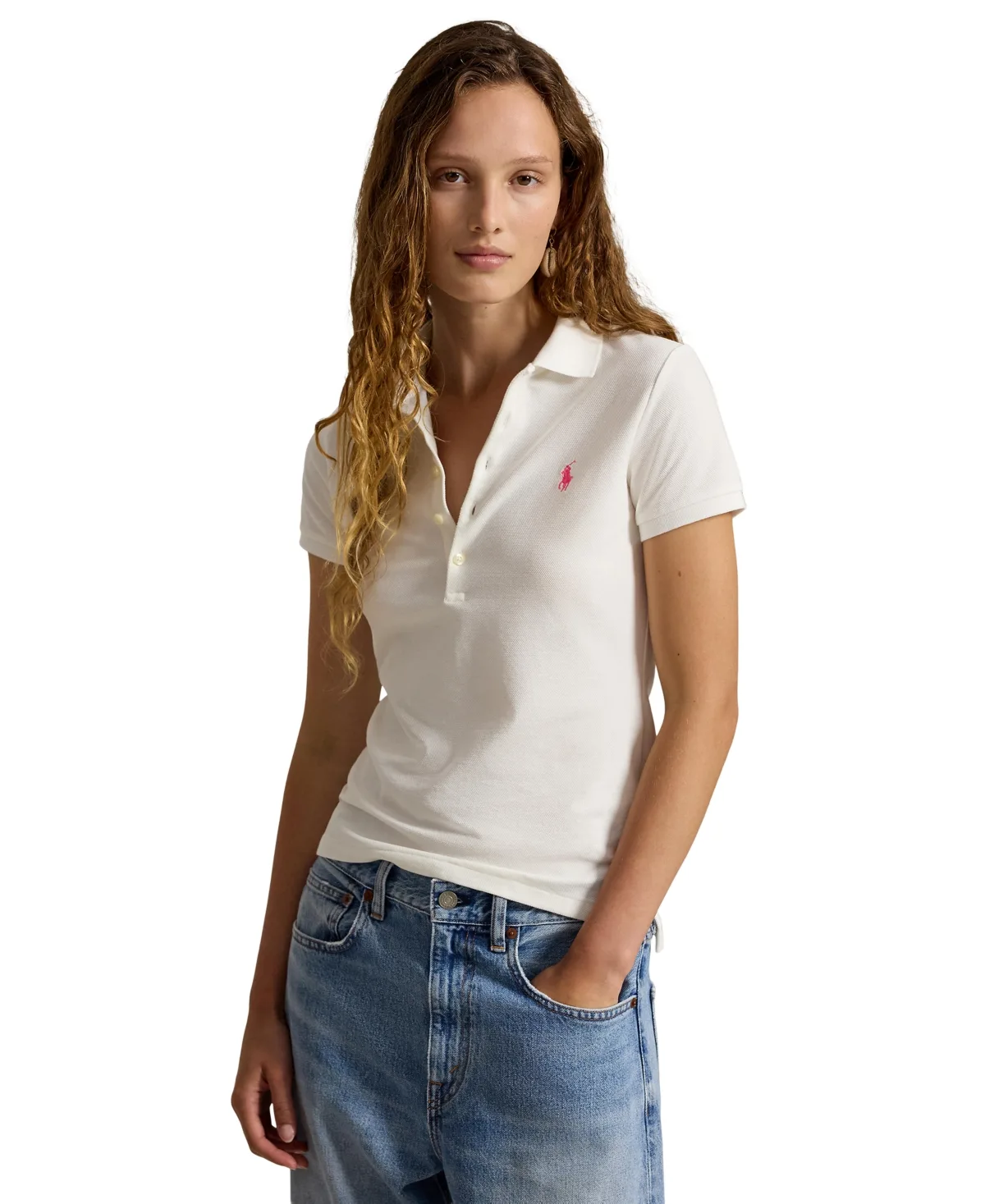 Pink Pony Slim-Fit Stretch Polo Shirt by Polo Ralph Lauren