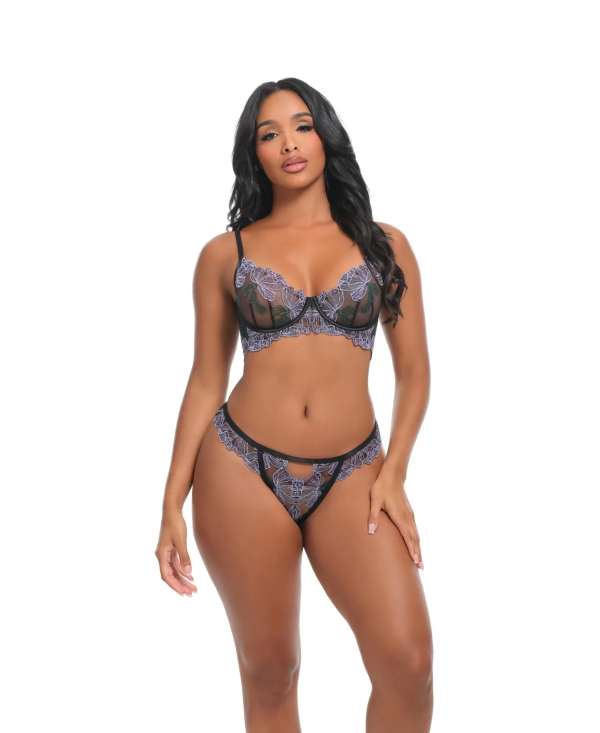 Jenna Embroidered Bra Set by Oh La La Cheri
