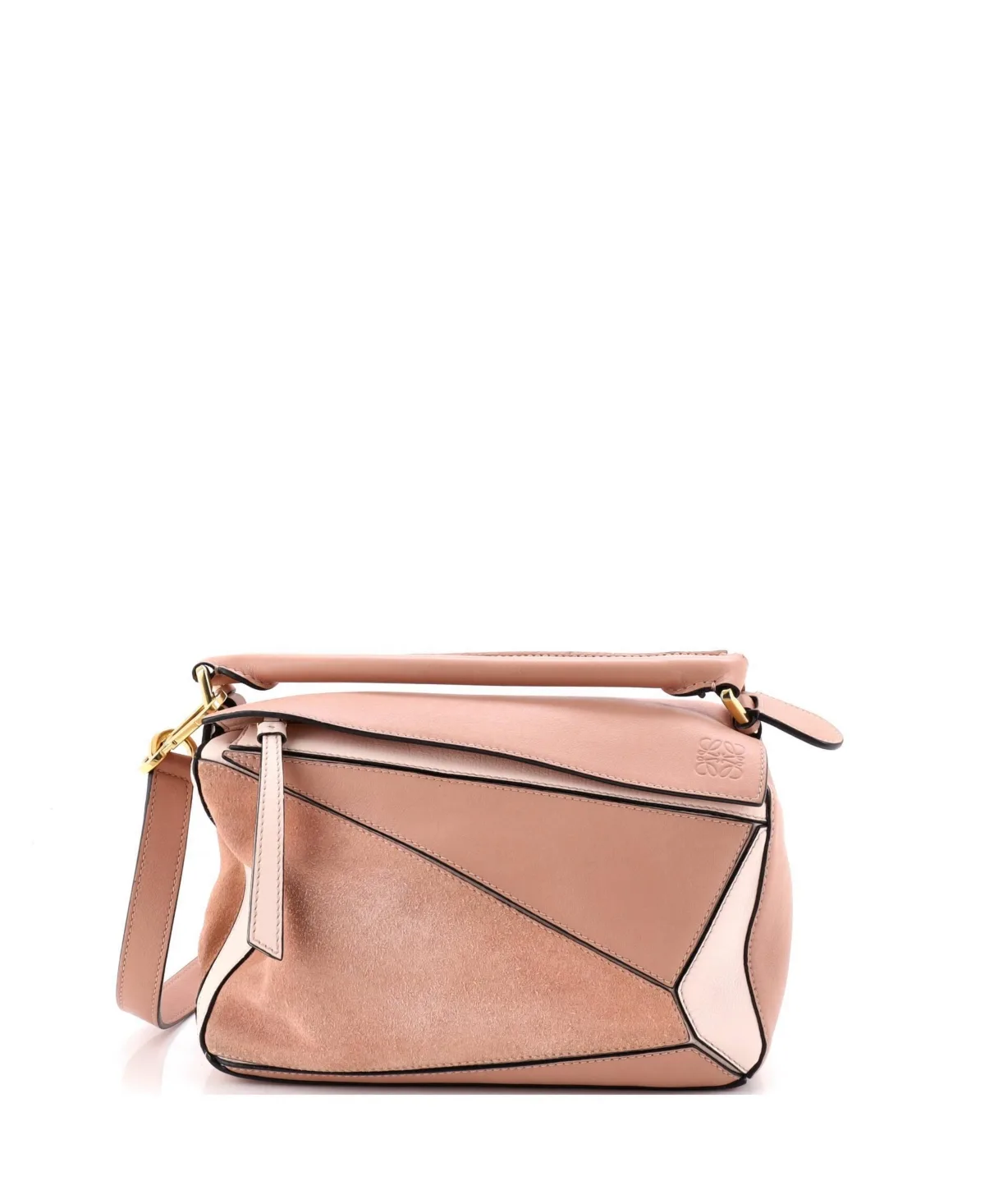 Pre-Owned Loewe Small Puzzle Bag Leather and Suede by LOEWE