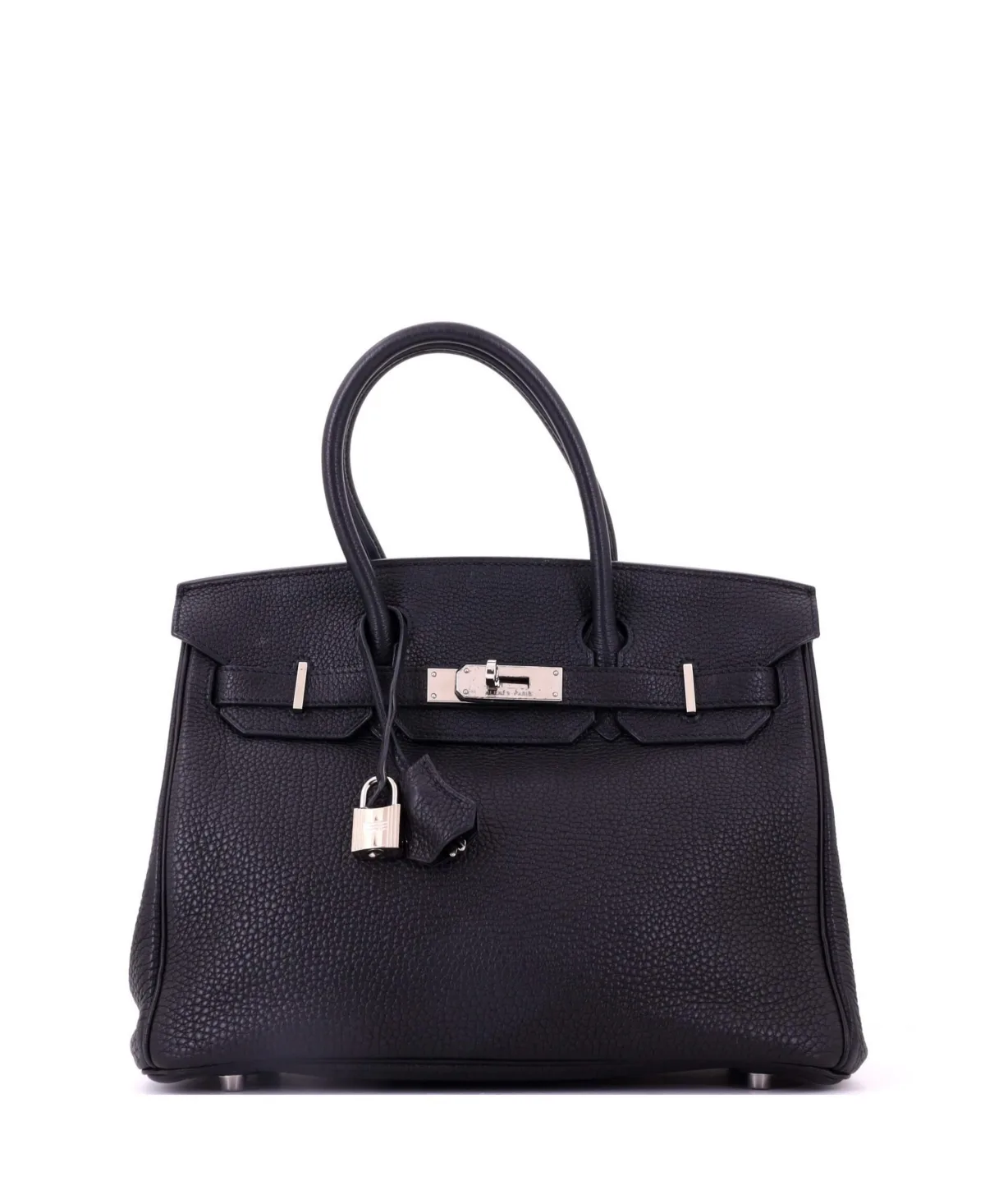 Pre-Owned Hermes Birkin 30 Handbag Togo with Palladium Hardware