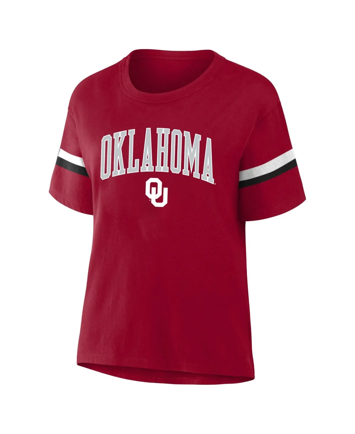 Oklahoma Sooners Stripe Loose-Fit T-Shirt by Profile