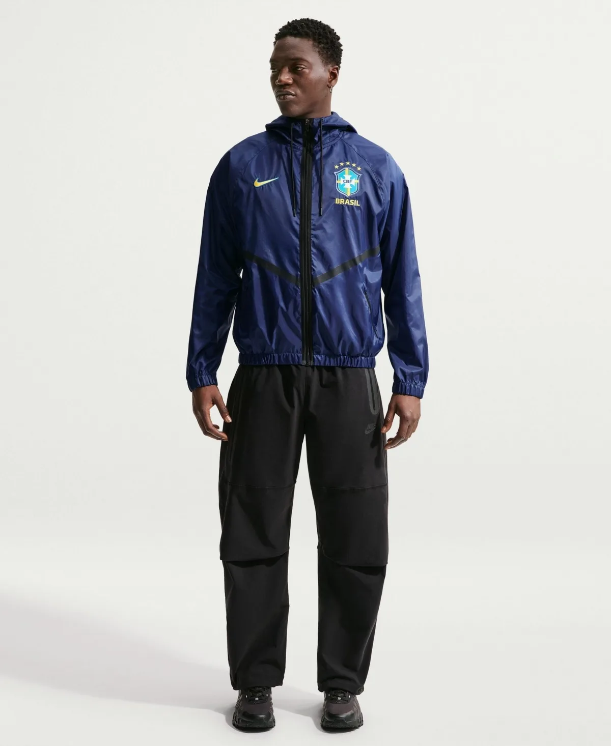 Brazil National Team 2026 Anthem Dri-Fit Full-Zip Hooded Jacket by Nike