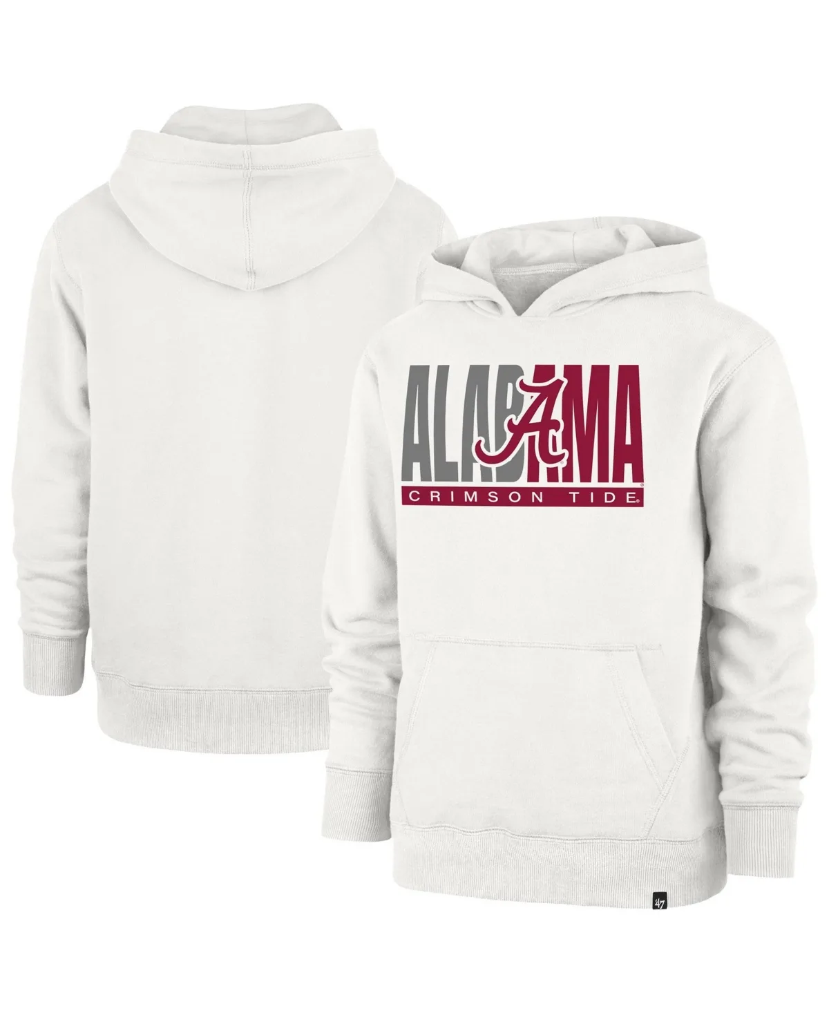 Screen-Print Fleece-Lined Pullover Hoodie by 47 Brand