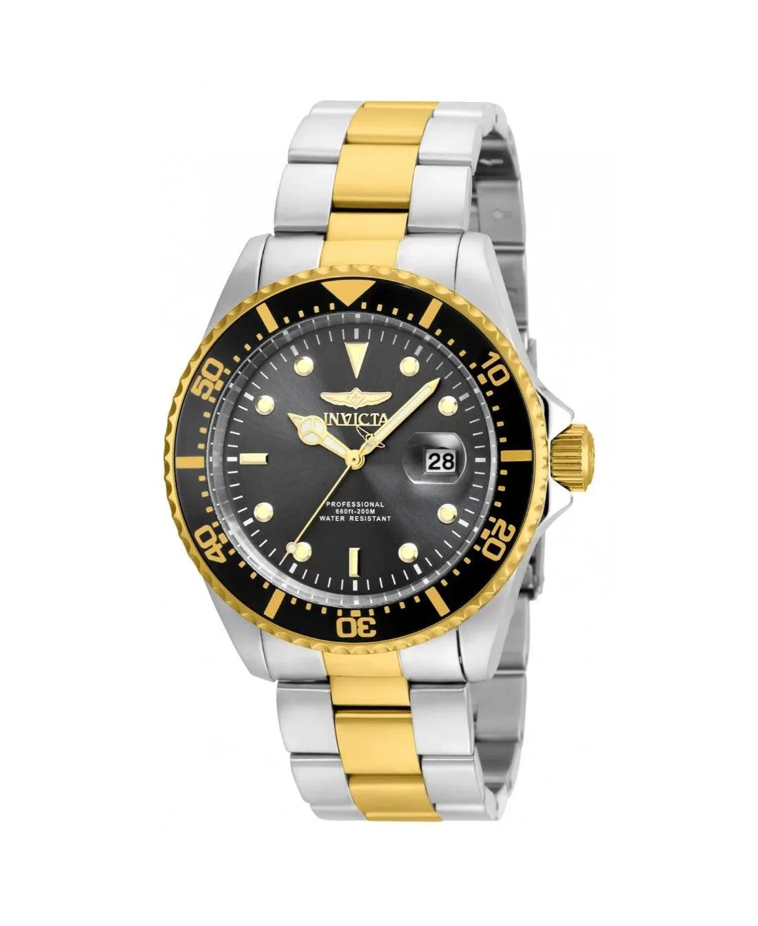 Quartz Pro Diver 3-Hand Water-Resistant Two-Tone Stainless Steel Watch, 43mm