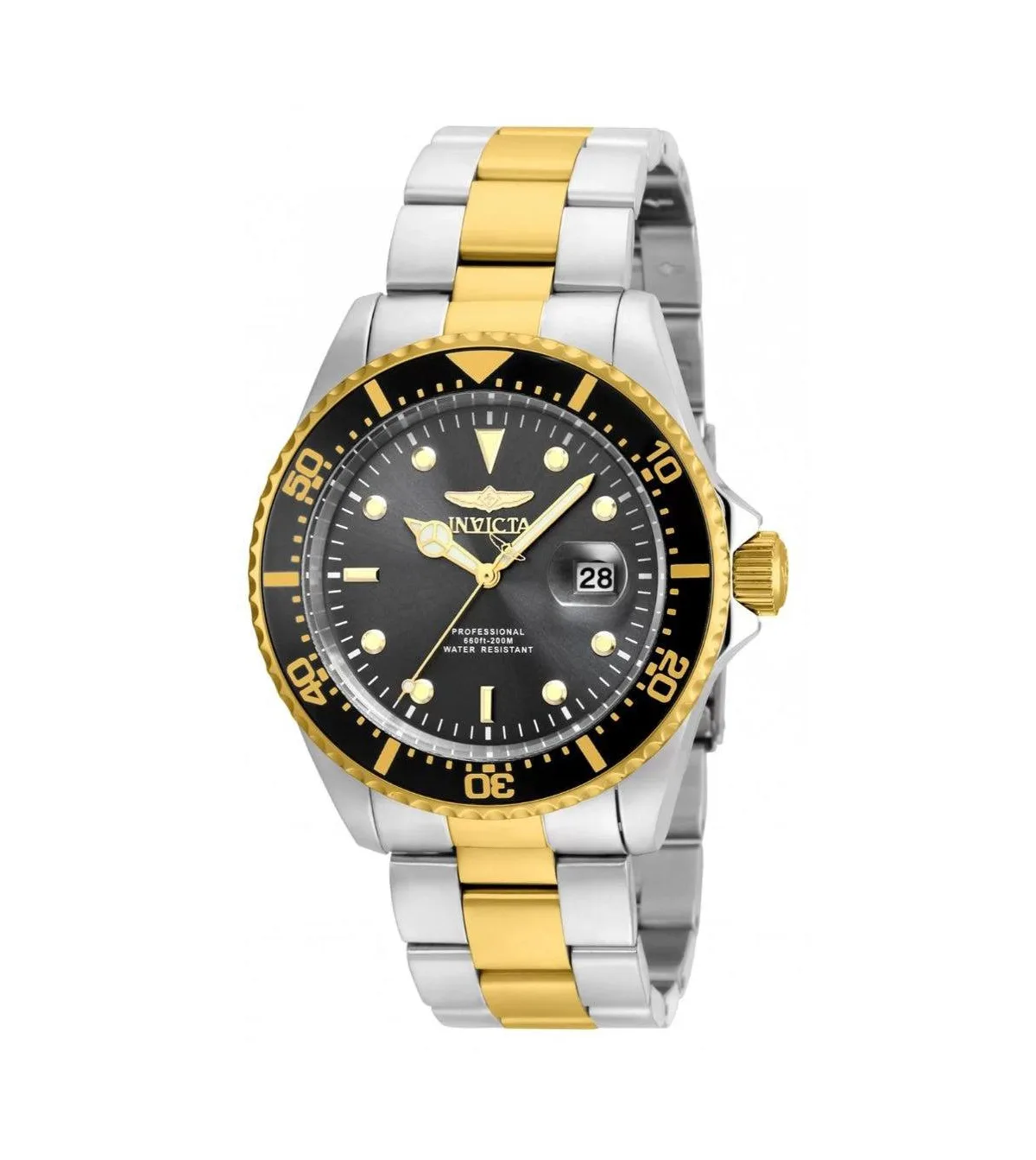 Quartz Pro Diver 3-Hand Water-Resistant Two-Tone Stainless Steel Watch, 43mm