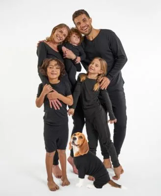 Matching Family Solid Color Cotton Pajamas by Leveret