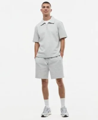 Short Sleeve Relaxed Heather Polo Shirt & Sweat Shorts by Mode of One