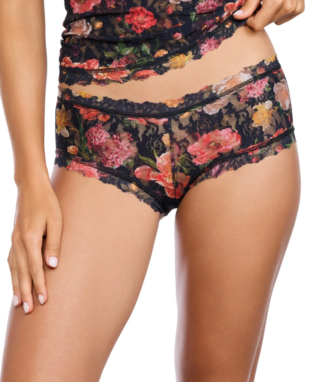 Floral Lace Boyshort Panty