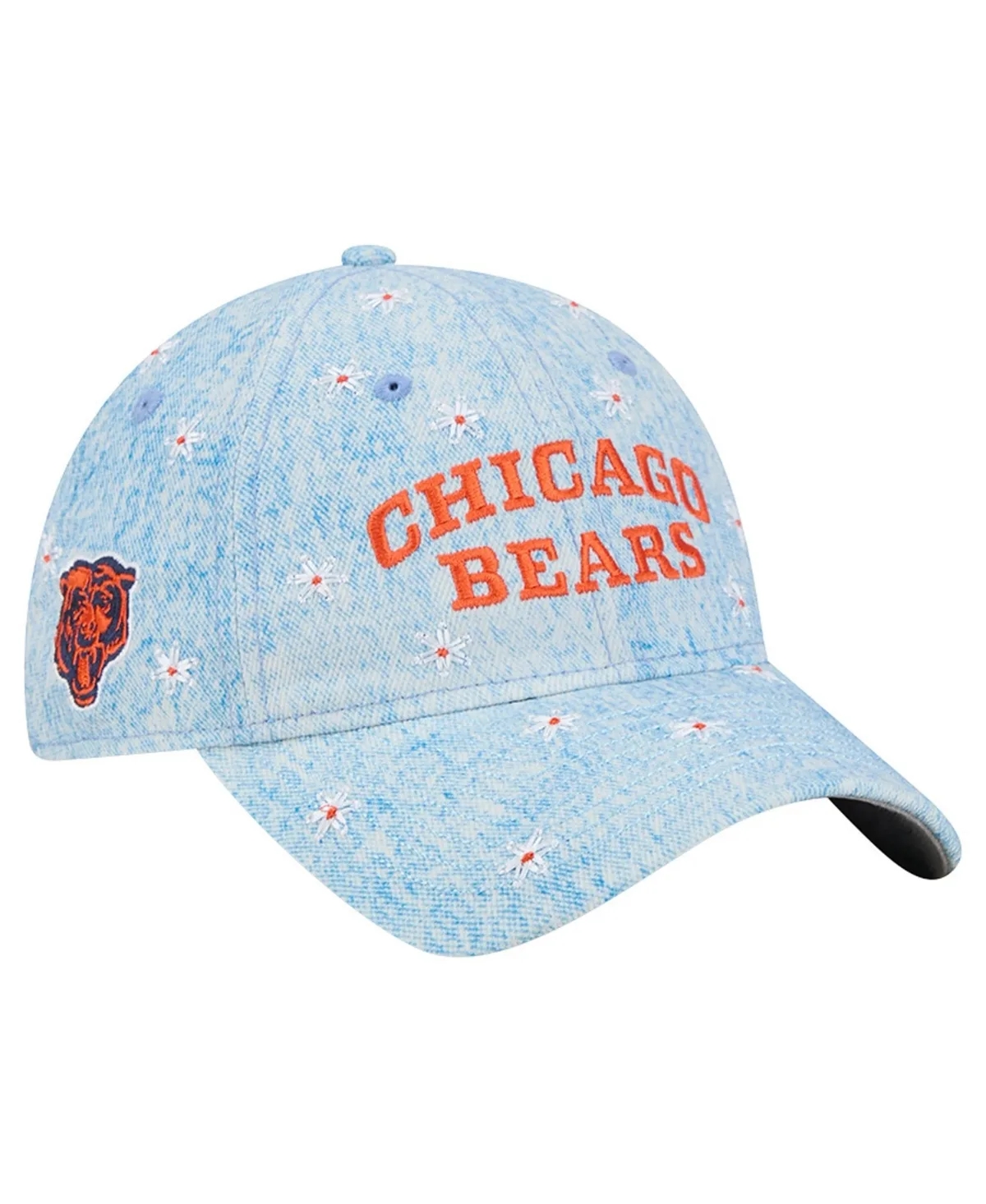 Chicago Bears Daisy 9TWENTY Floral Denim Cap by New Era