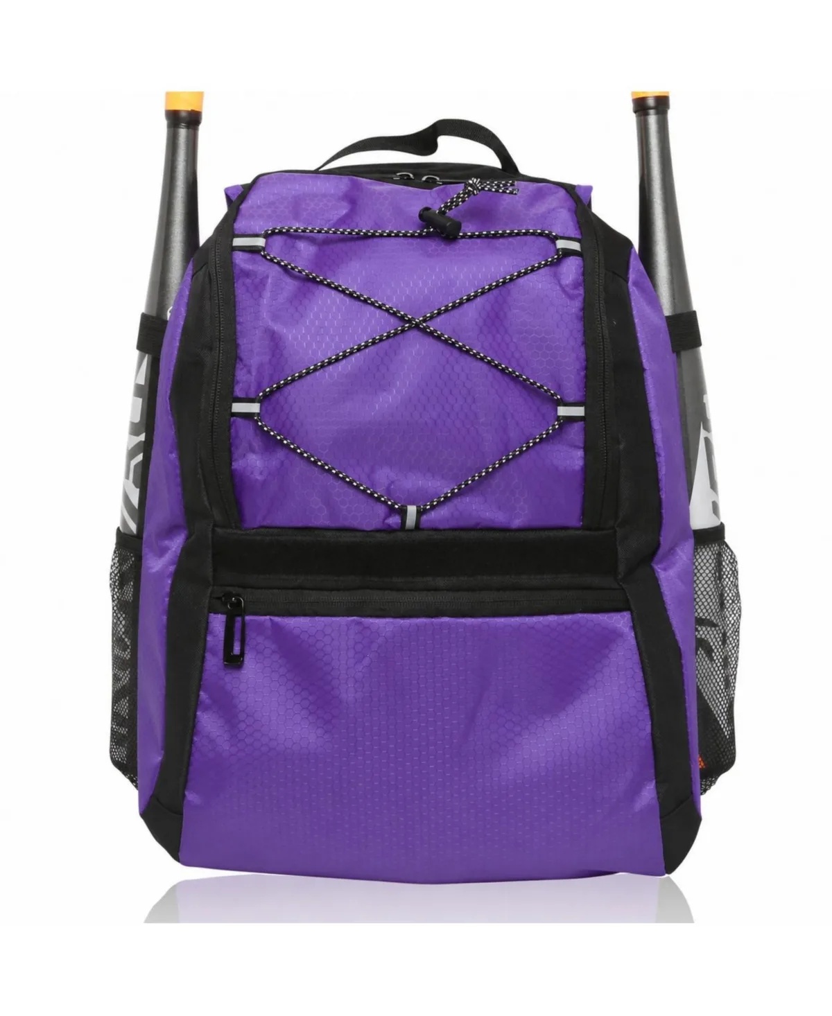 Baseball Softball Bat Backpack with Fence Hook Holds Bats Helmet Gloves Gear by Peneyon