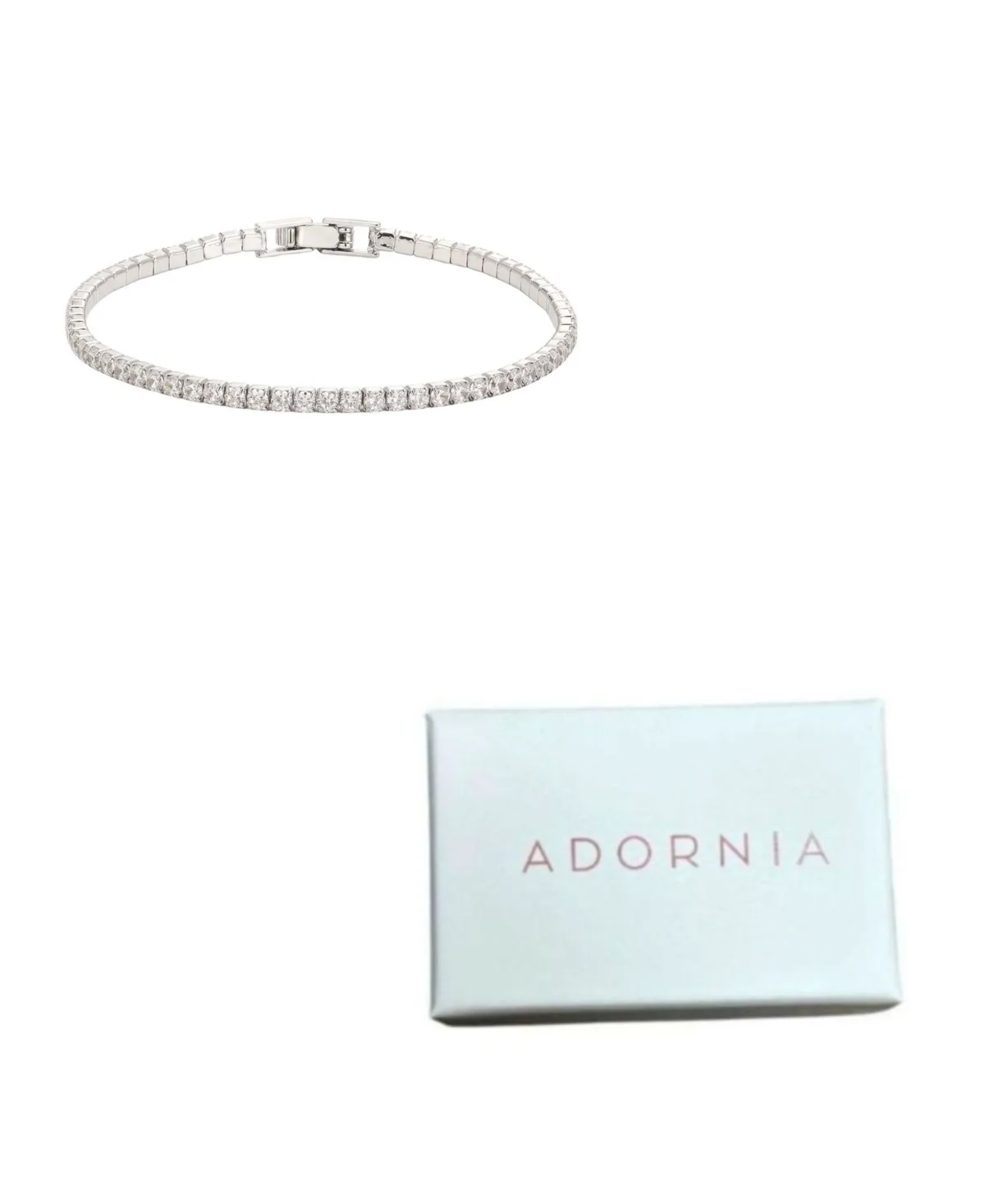 Cubic Zirconia Tennis Bracelet by Adornia