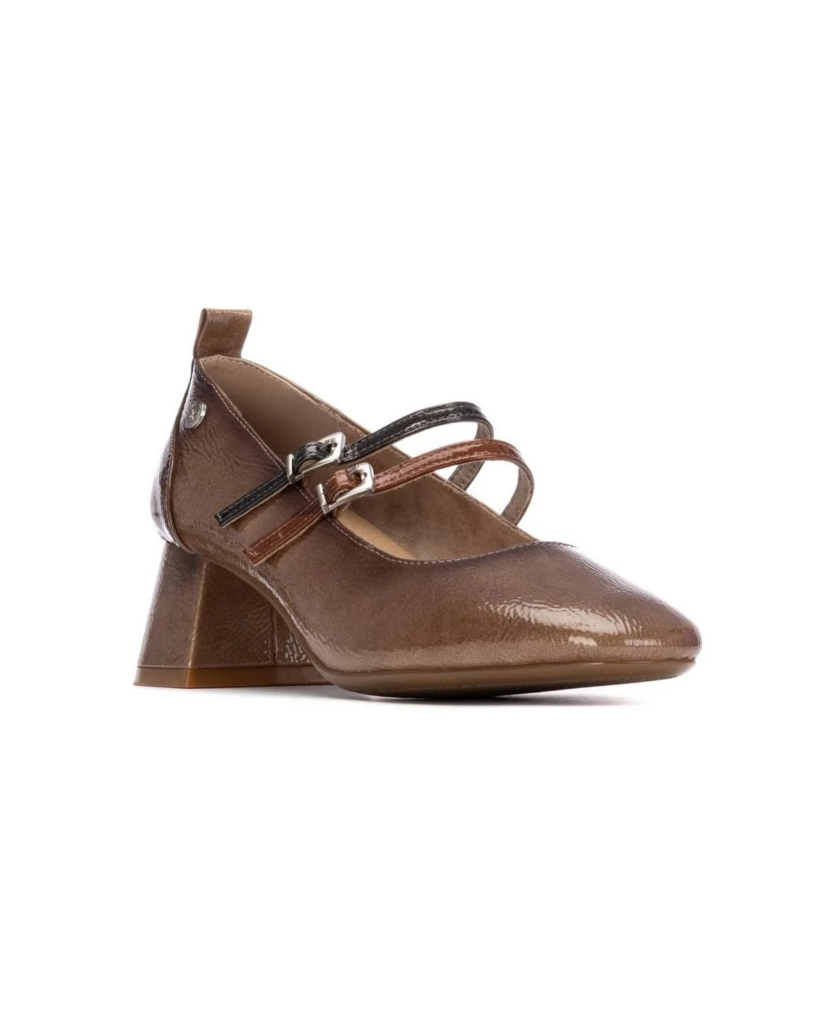 Block Heel Pointy Toe Pumps by Xti