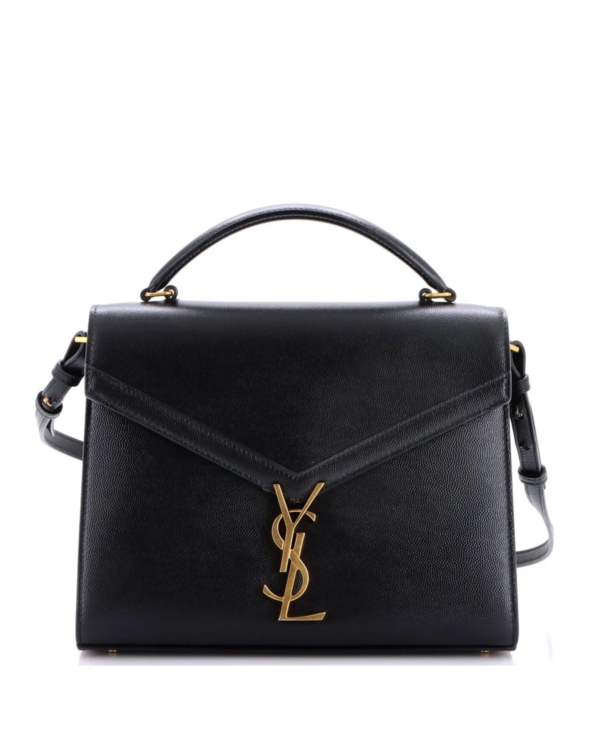 Pre-Owned Medium Cassandra Top Handle Bag Leather by Saint Laurent