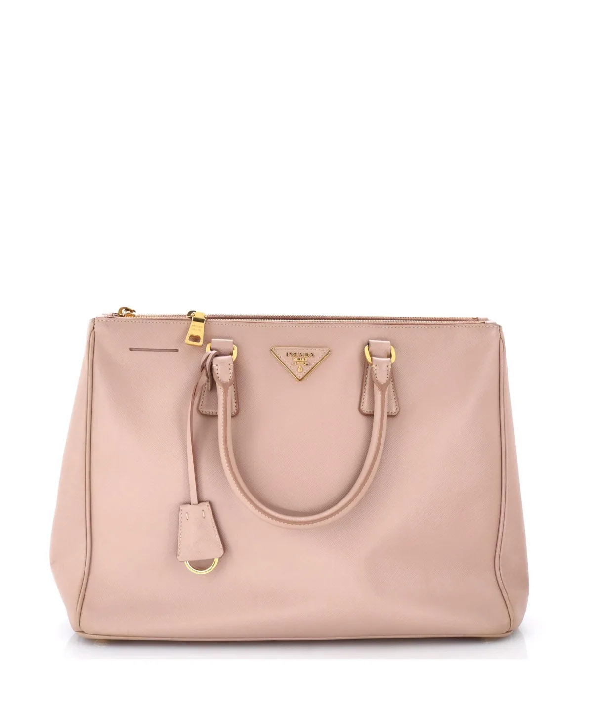 Pre-Owned Large Double Zip Lux Tote Saffiano Leather by Prada