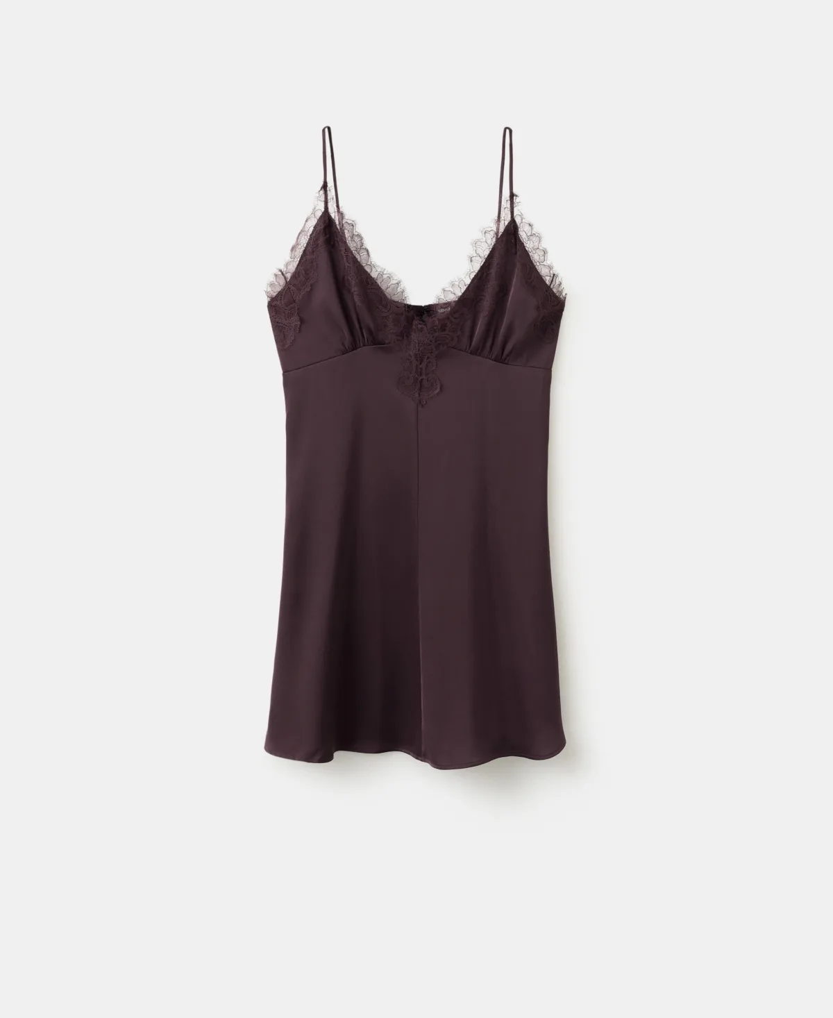 Satin Lace Dress by Mango