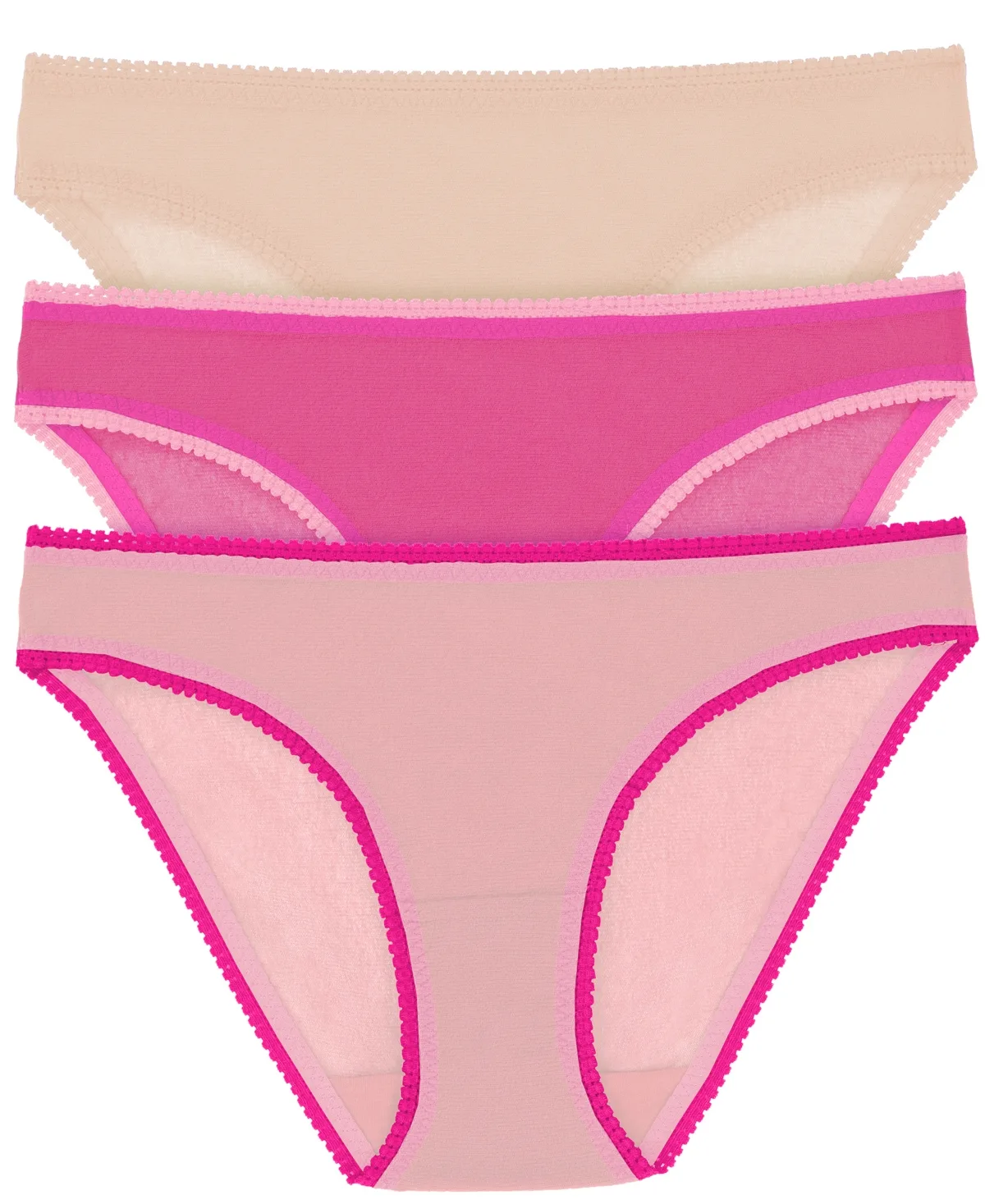Mesh Hip Bikini Underwear 3 Pack by On Gossamer