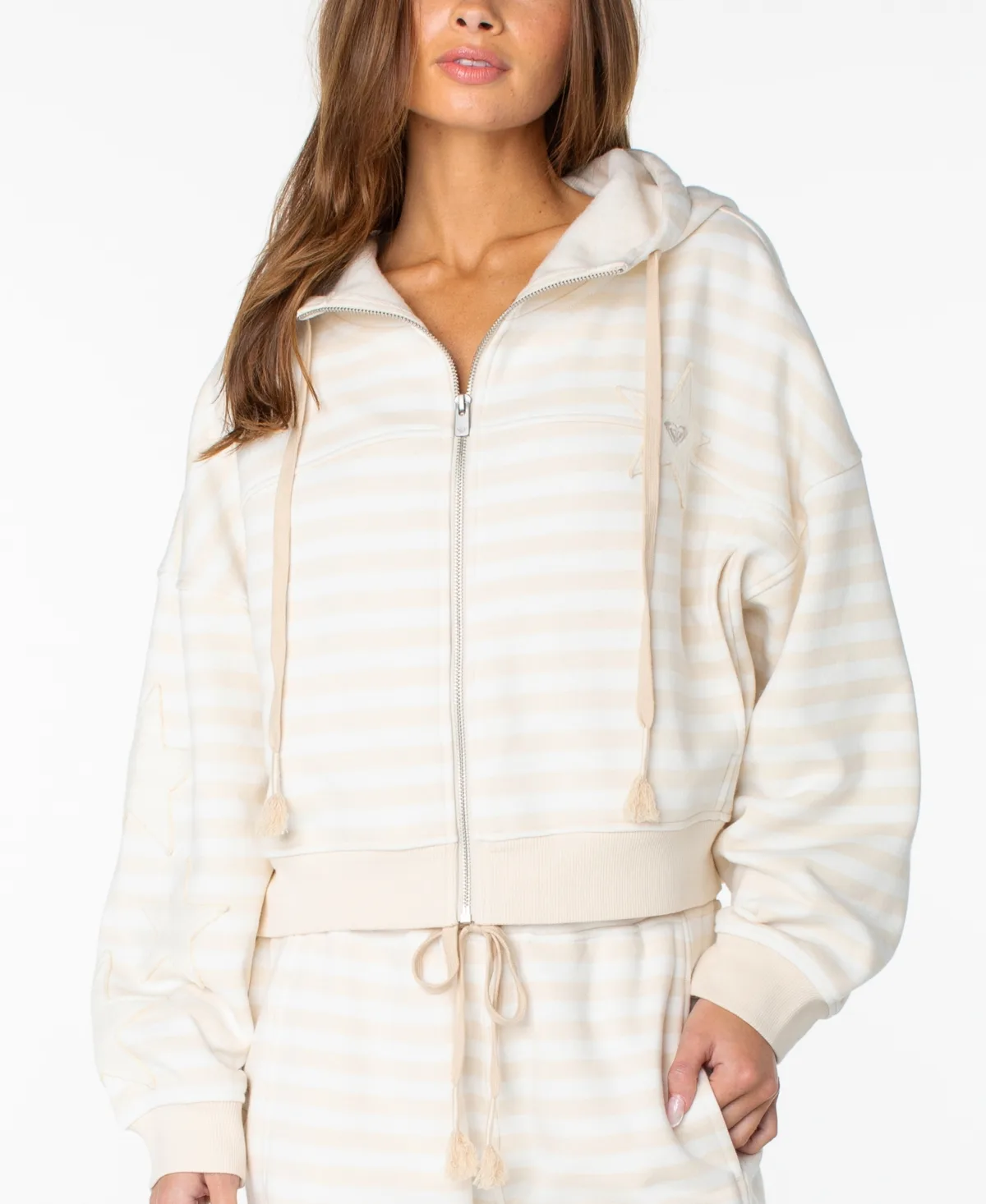 Fringing Reefs Striped Full-Zip Hoodie by Roxy