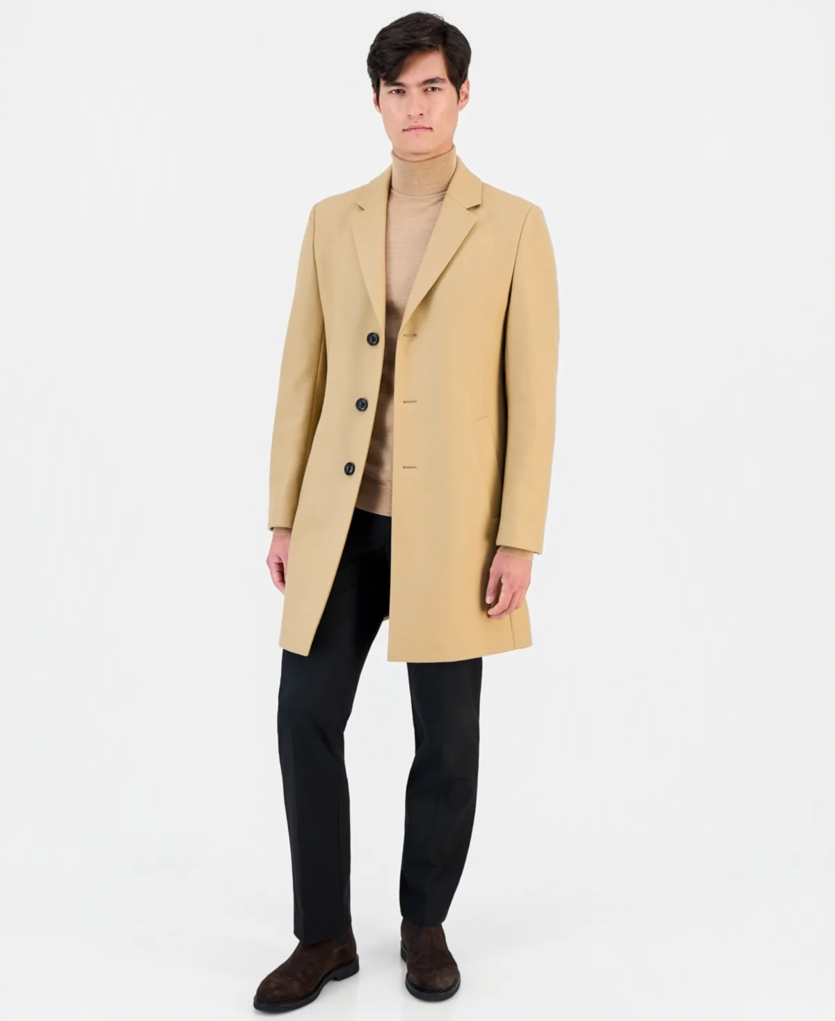 Regular-Fit Cashmere Overcoat by Hugo Boss