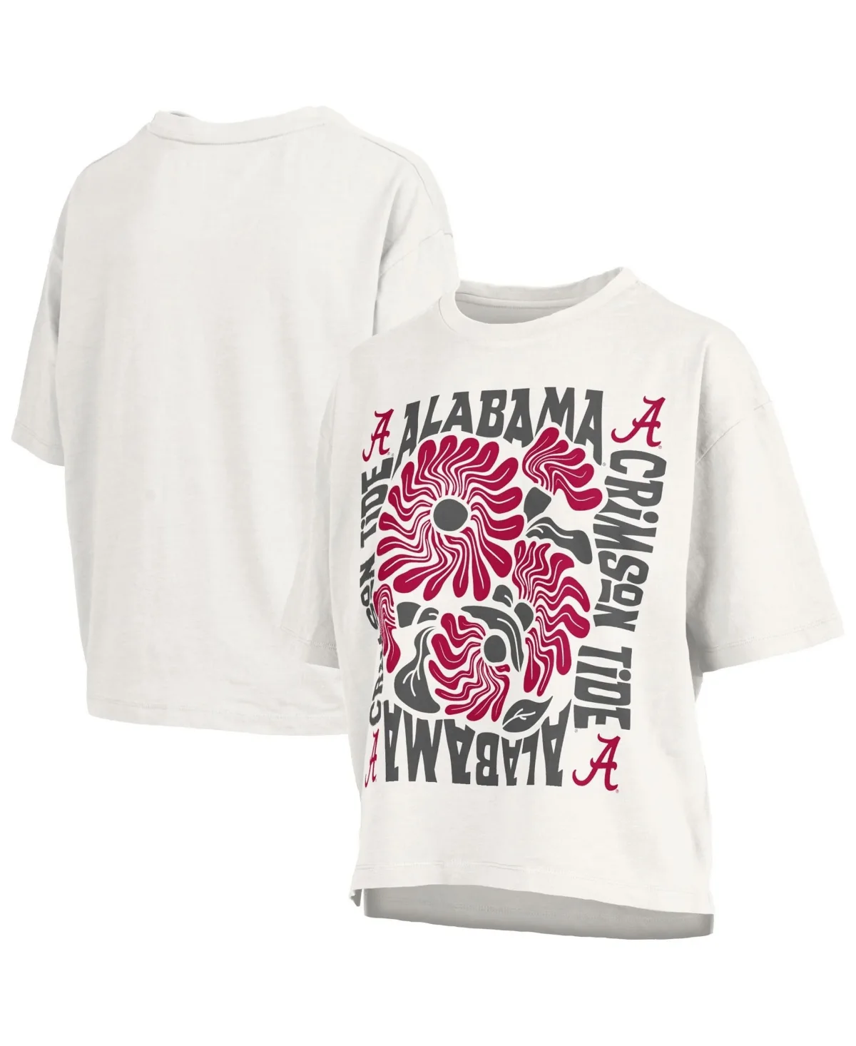 Harmony Graphic Floral-Print Cropped T-Shirt by Pressbox