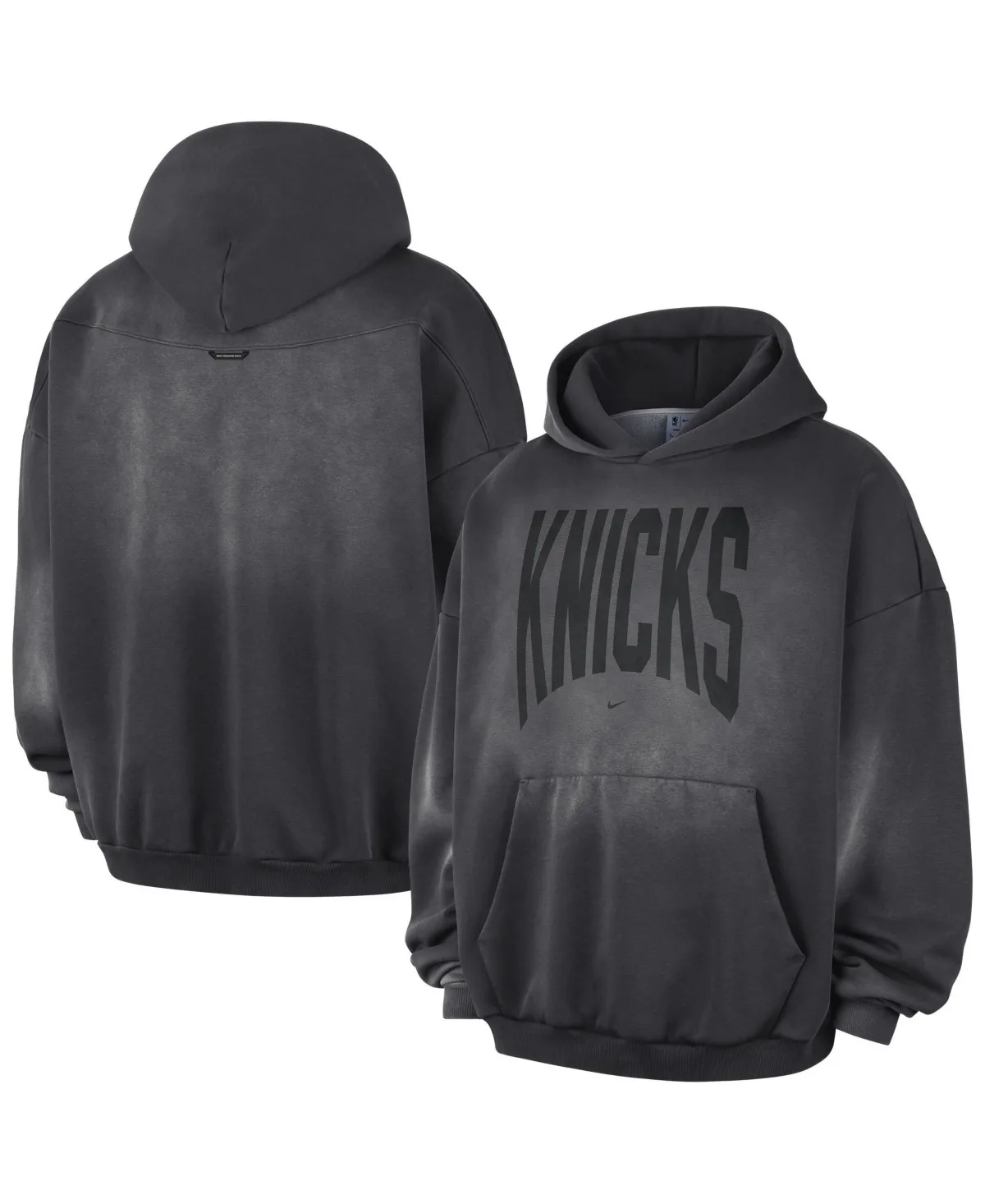 New York Knicks 2026 Standard Issue Travel Washed Fleece Pullover Hoodie by Nike