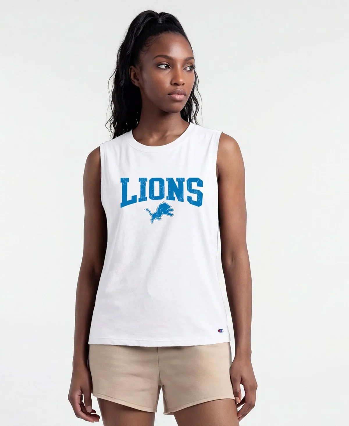 Detroit Lions Sleeveless Tank Top by Champion