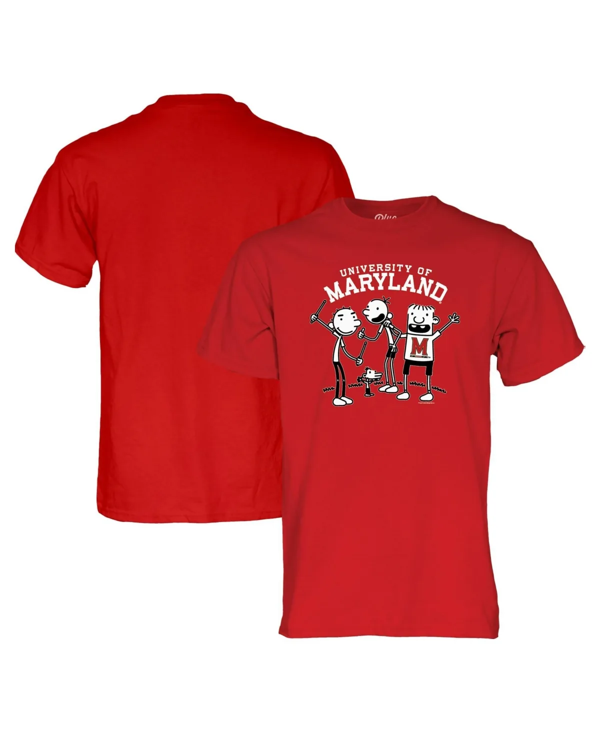 Maryland Terrapins x Diary of a Wimpy Kid Screen-Print T-Shirt by Blue 84