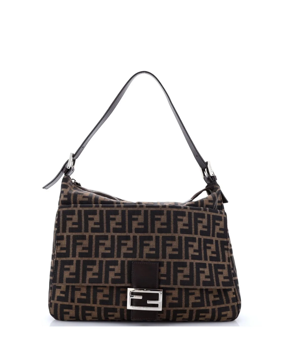 Pre-Owned Fendi Mama Forever Zip Hobo Zucca Canvas by FENDI