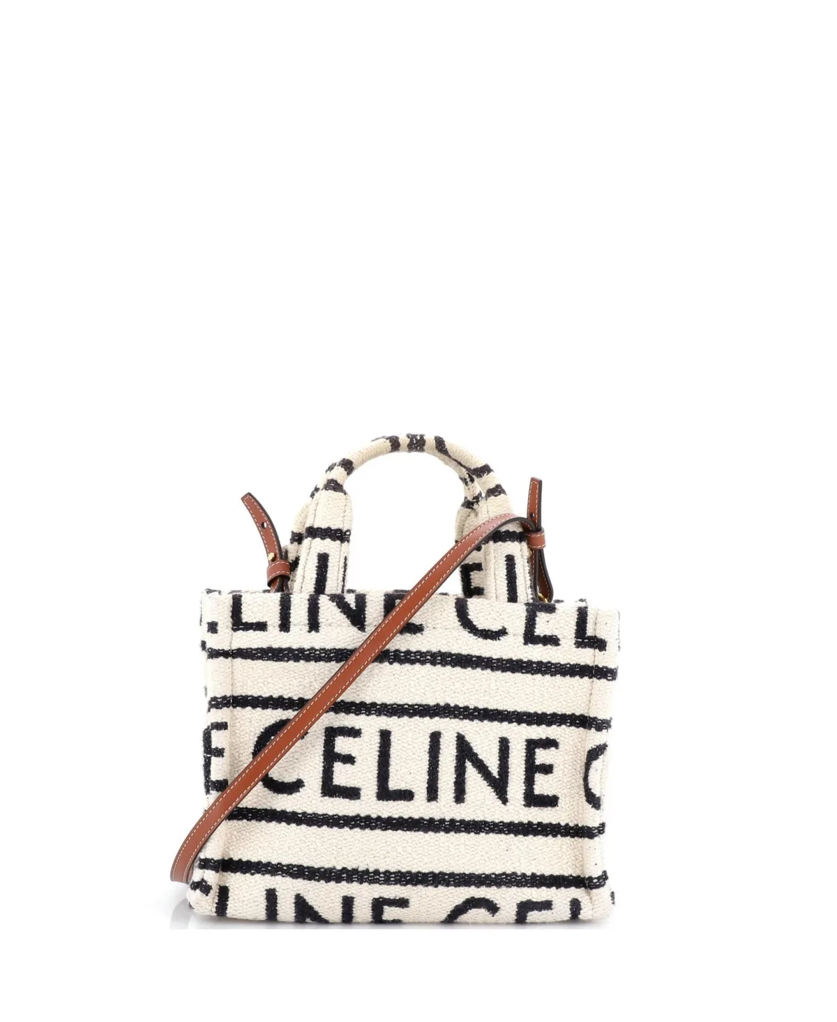 Pre-Owned Celine Small Cabas Thais Tote Logo All Over Textile by Celine
