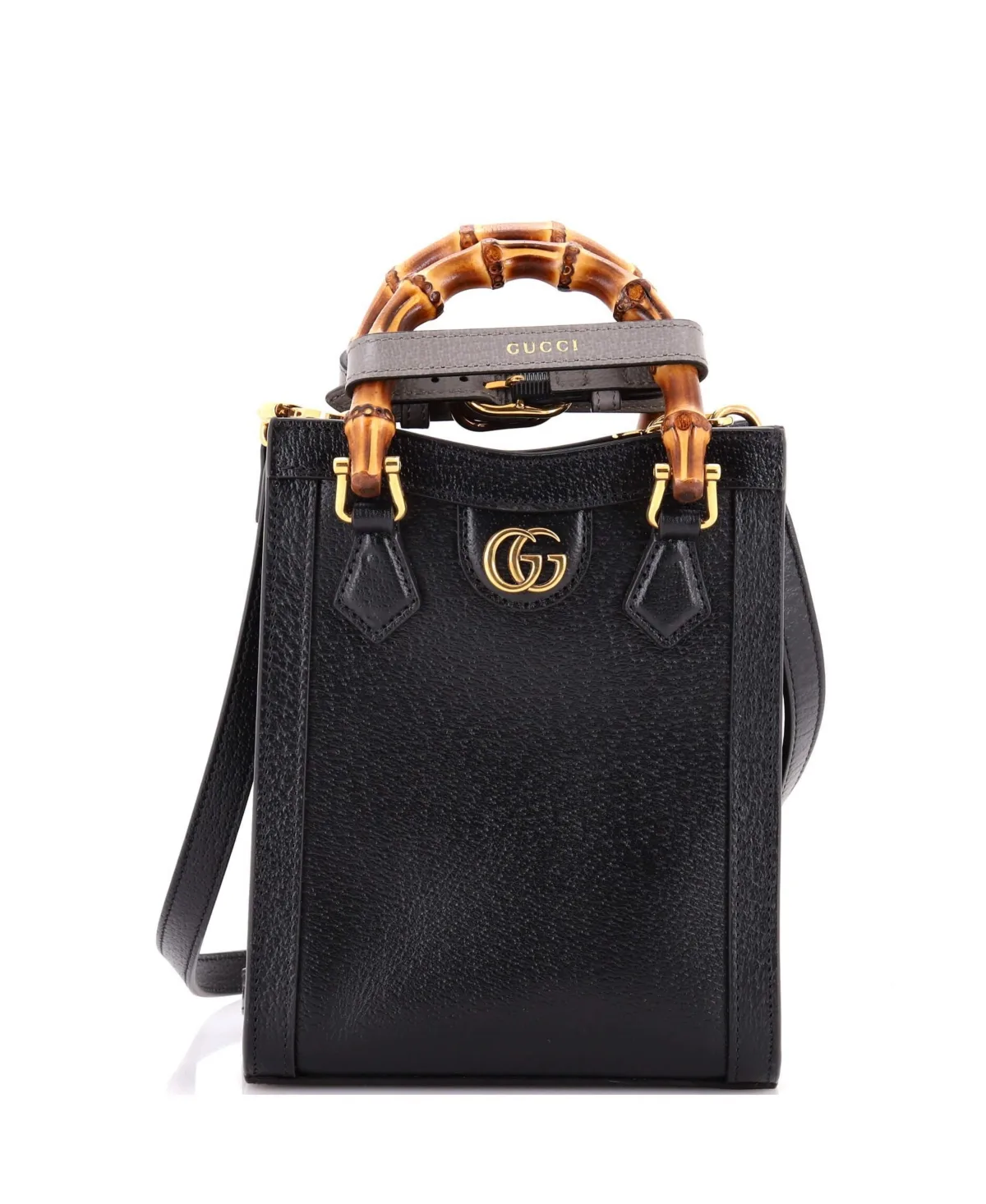 Pre-Owned Gucci Mini Diana Vertical Tote Leather by Gucci