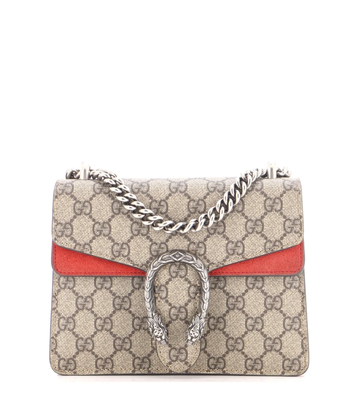 Pre-Owned Gucci Mini Dionysus Bag Gg Coated Canvas