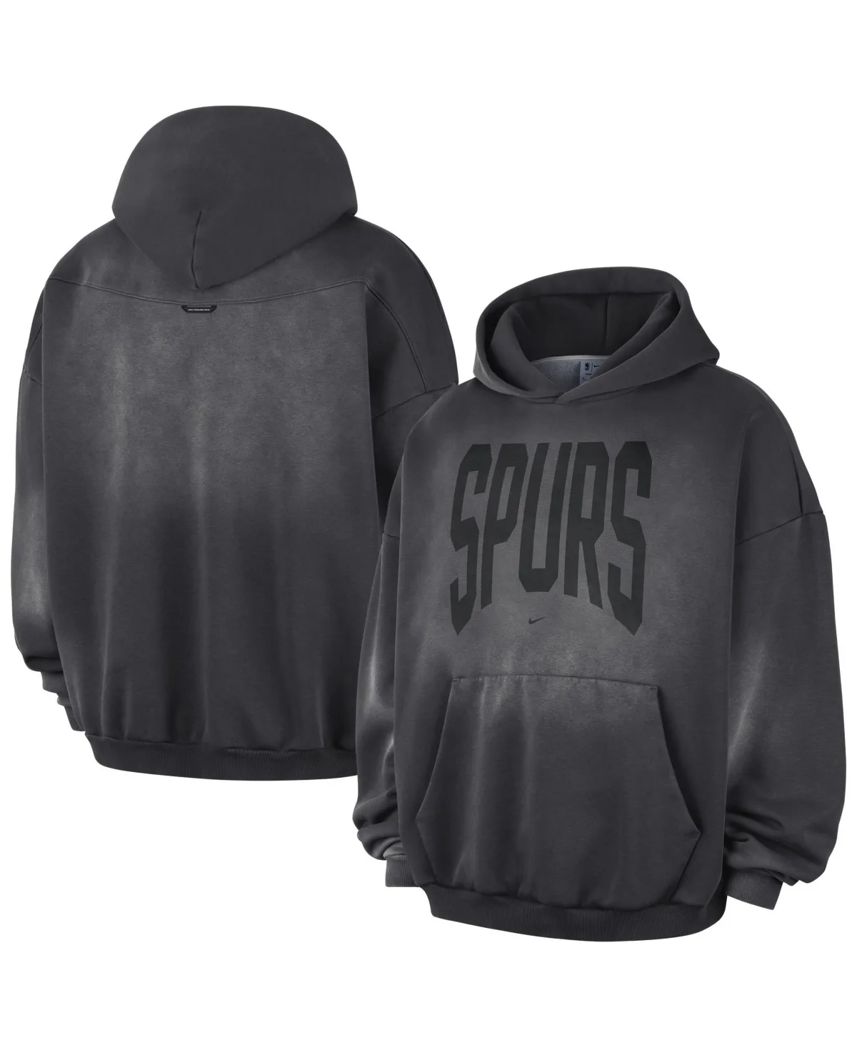 San Antonio Spurs 2026 Standard Issue Travel Washed Fleece Pullover Hoodie by Nike