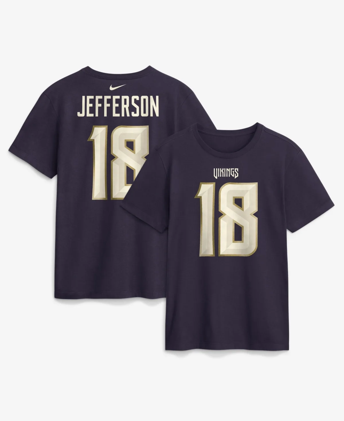 Justin Jefferson Minnesota Vikings 2026 Rivalries Collection Player Name & Number T-Shirt by Nike