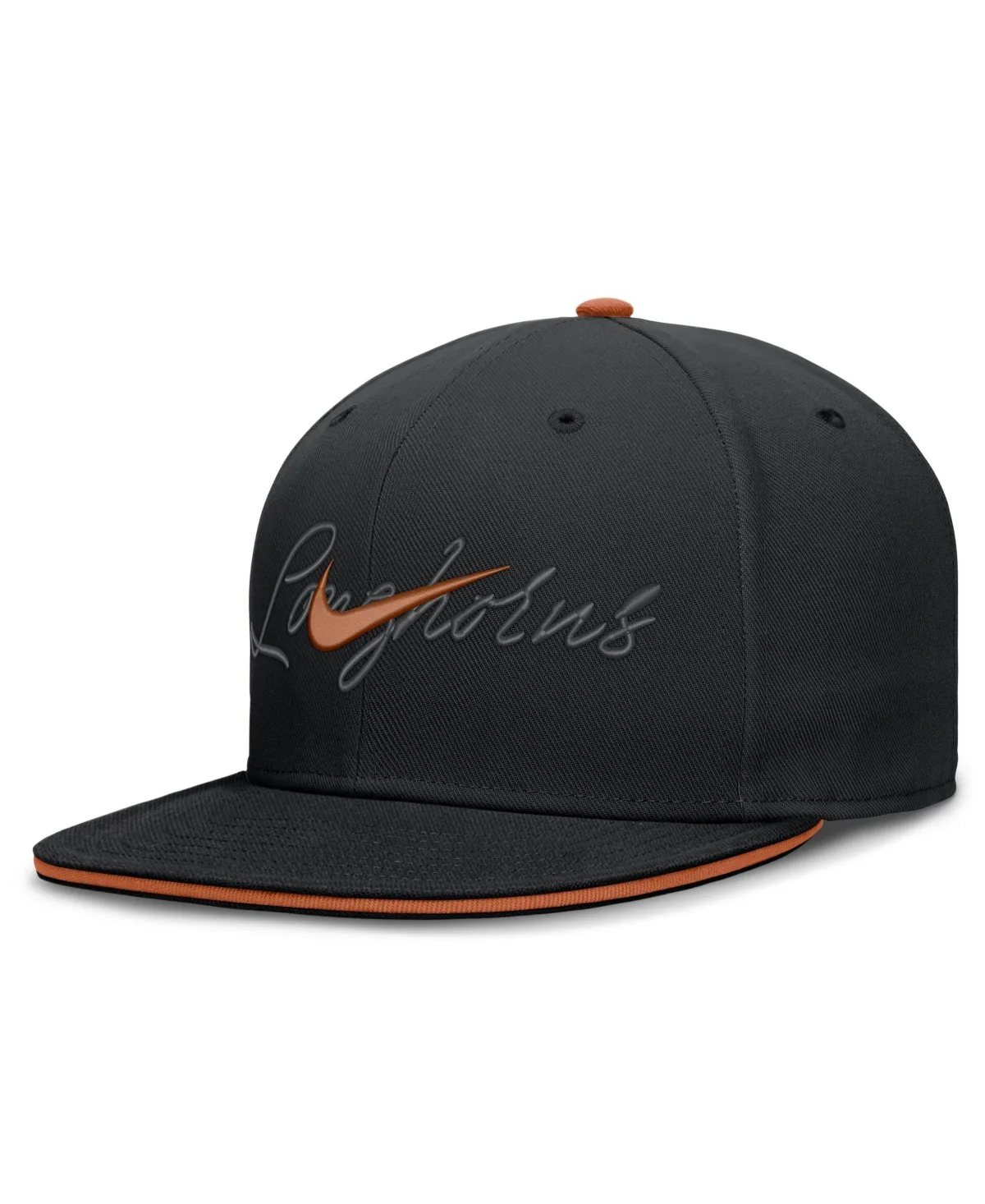 Texas Longhorns Dri-Fit Primetime Script Fitted Hat by Nike