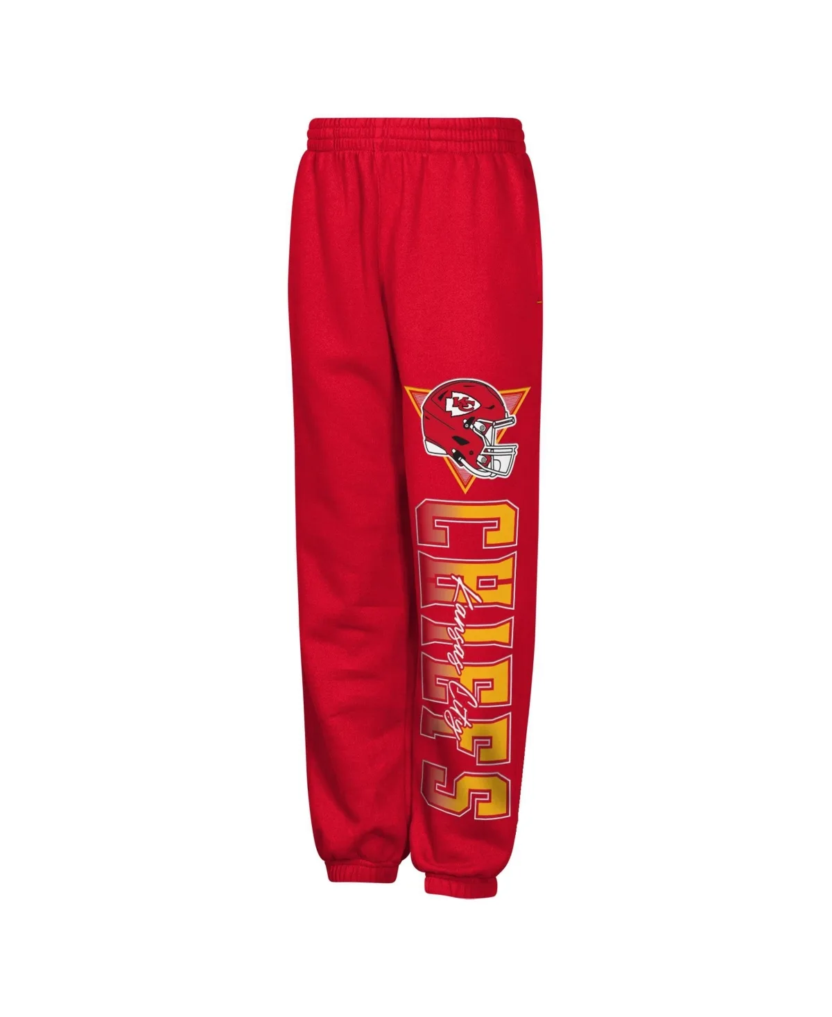 Kansas City Chiefs Run Gun Fleece-Lined Screen-Print Sweatpants by Outerstuff