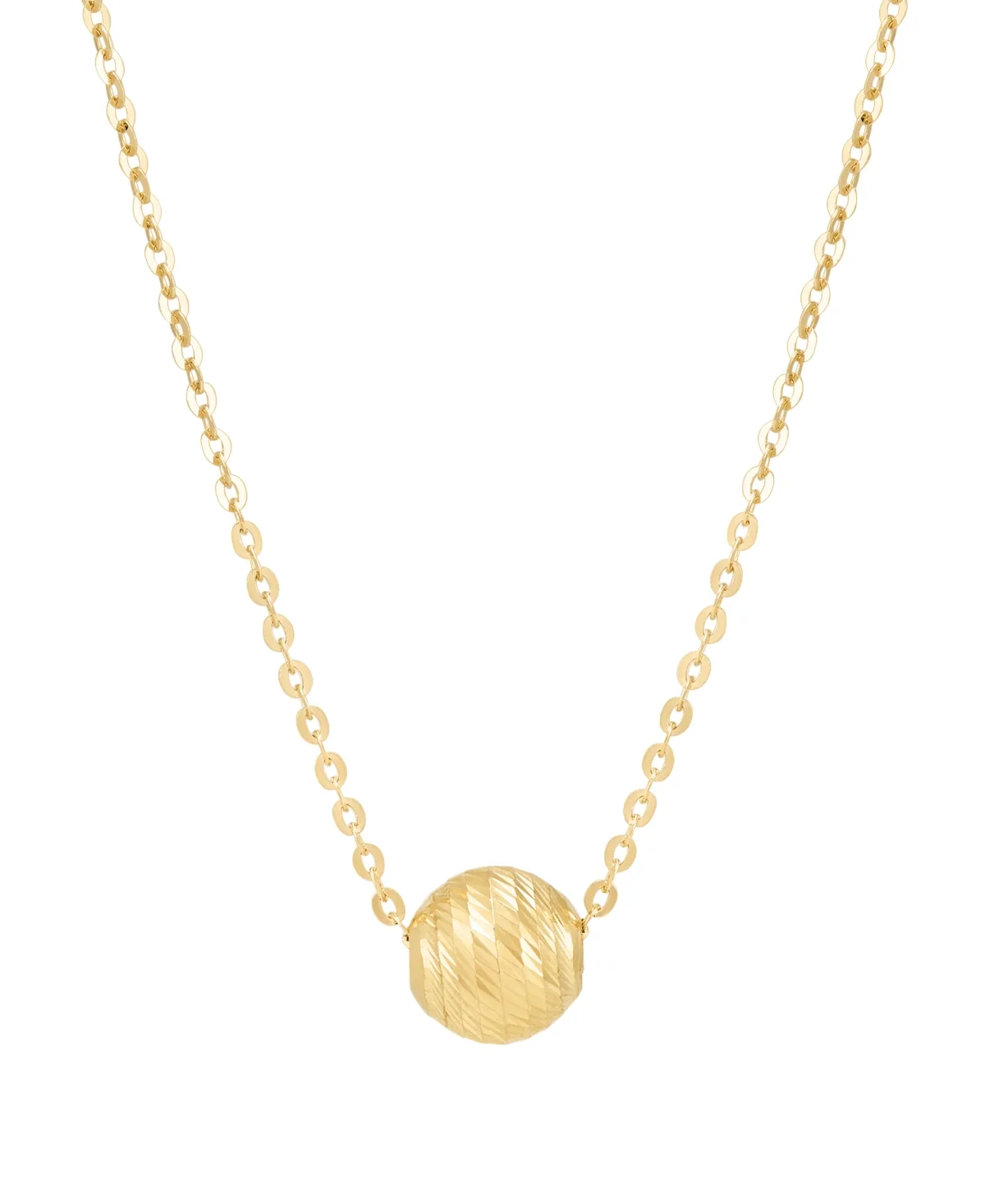 18 Cable Chain Necklace in 10k Yellow Gold by Italian Gold