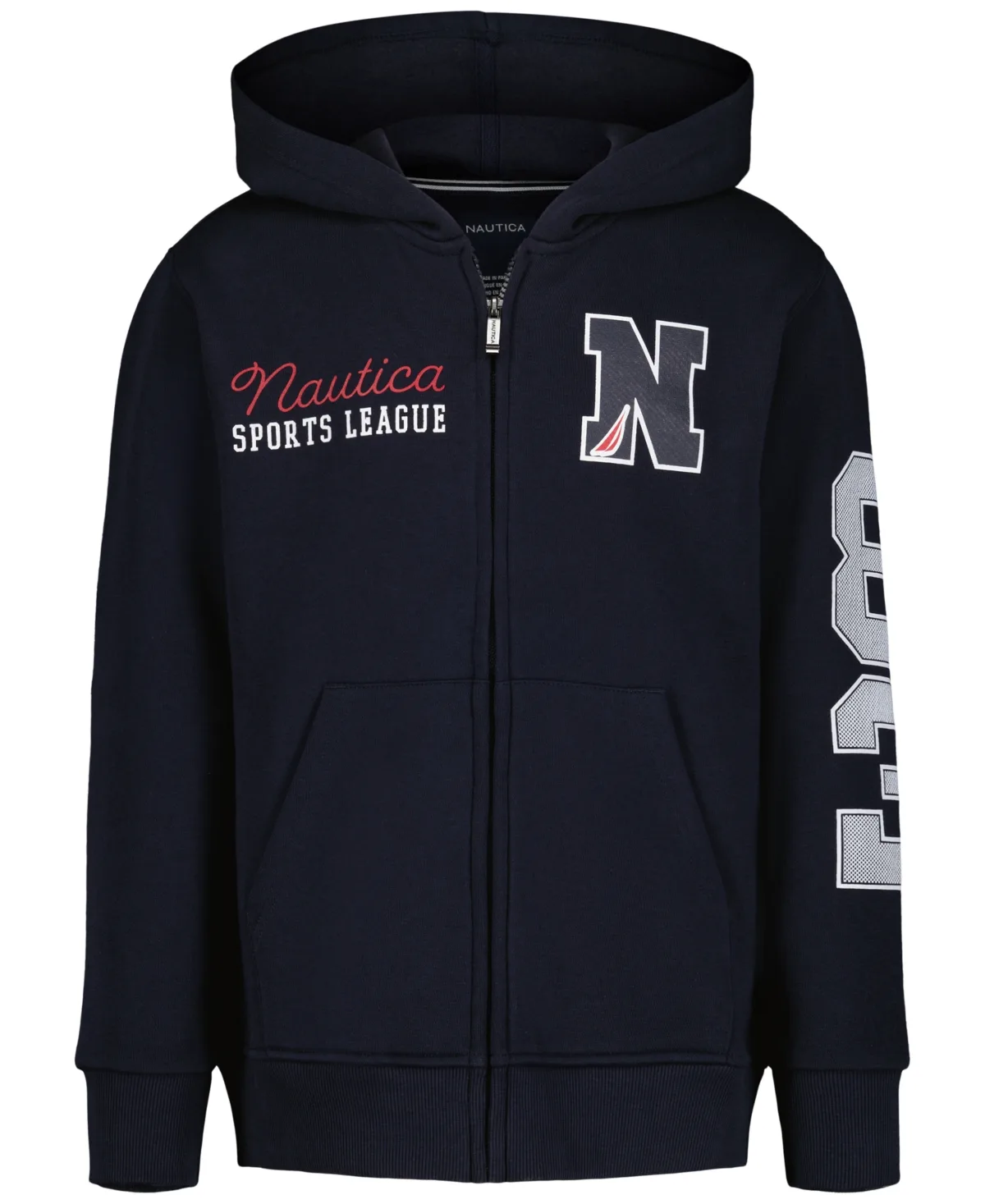 Long-Sleeve Texture Number Hoodie by Nautica