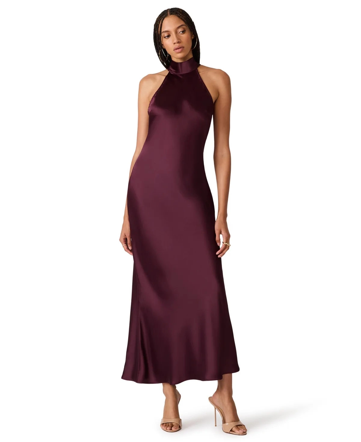 Lara Satin Maxi Dress