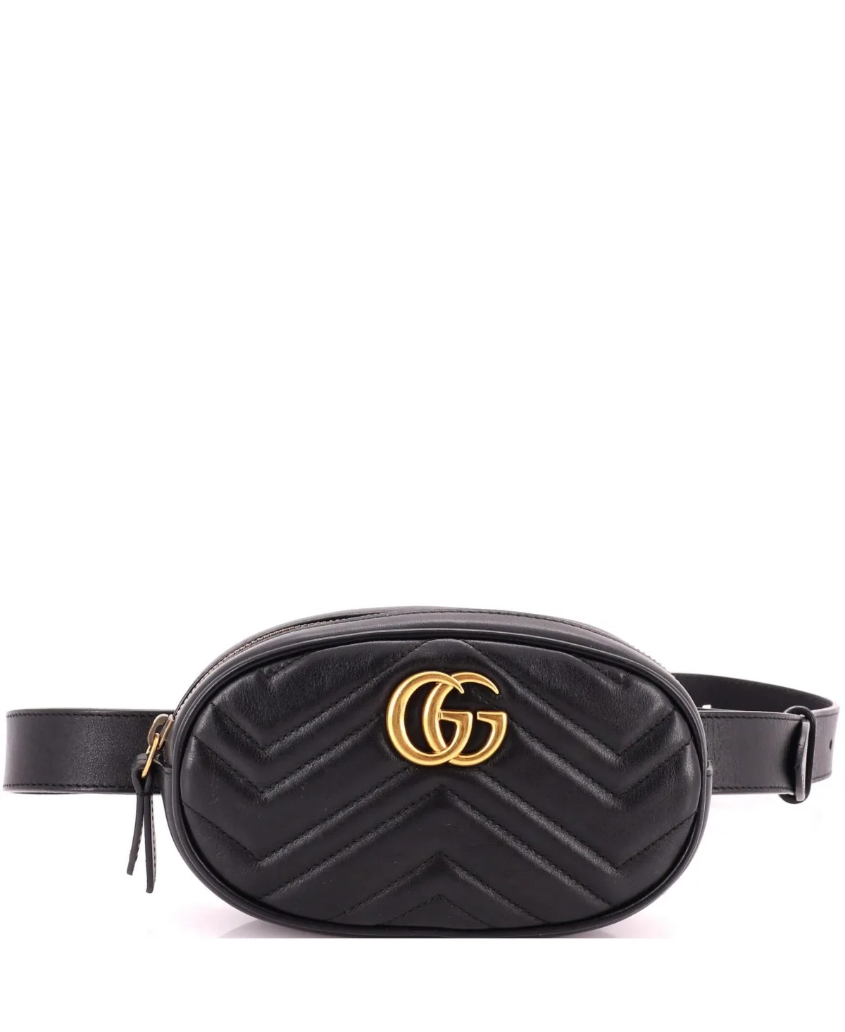 Pre-Owned Gucci Gg Marmont Matelasse Leather Adjustable Belt Bag by Gucci