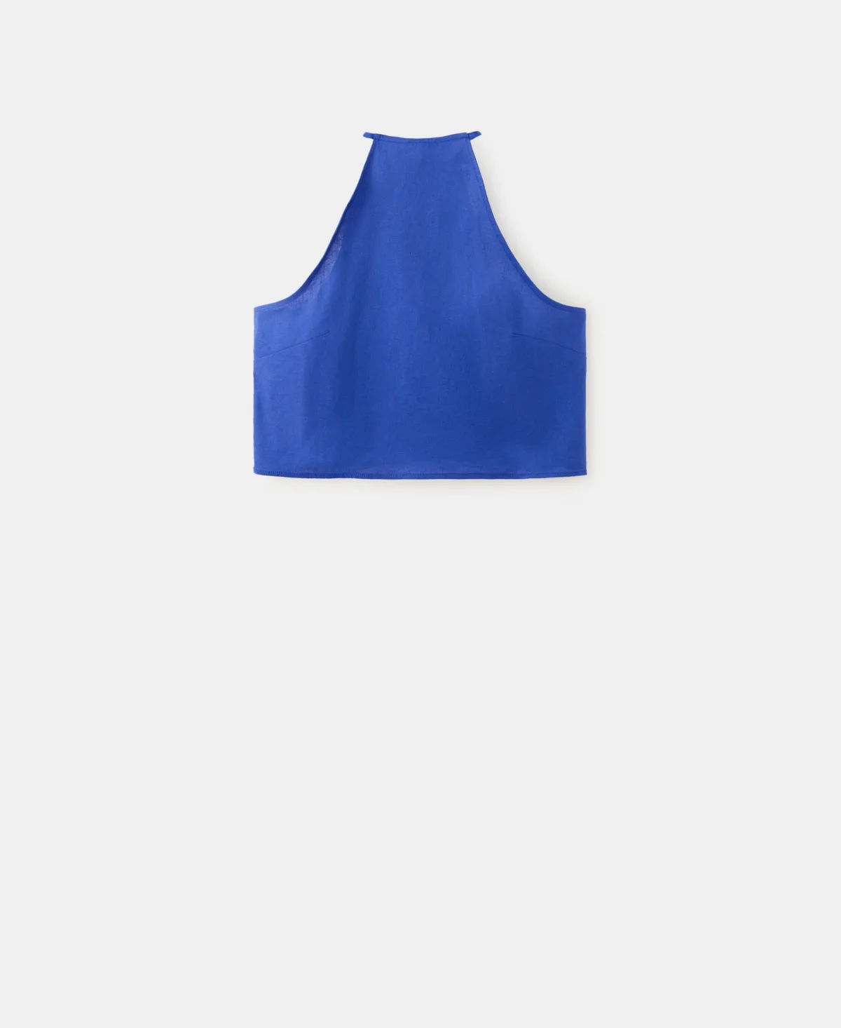 Linen-Cotton Halter Top