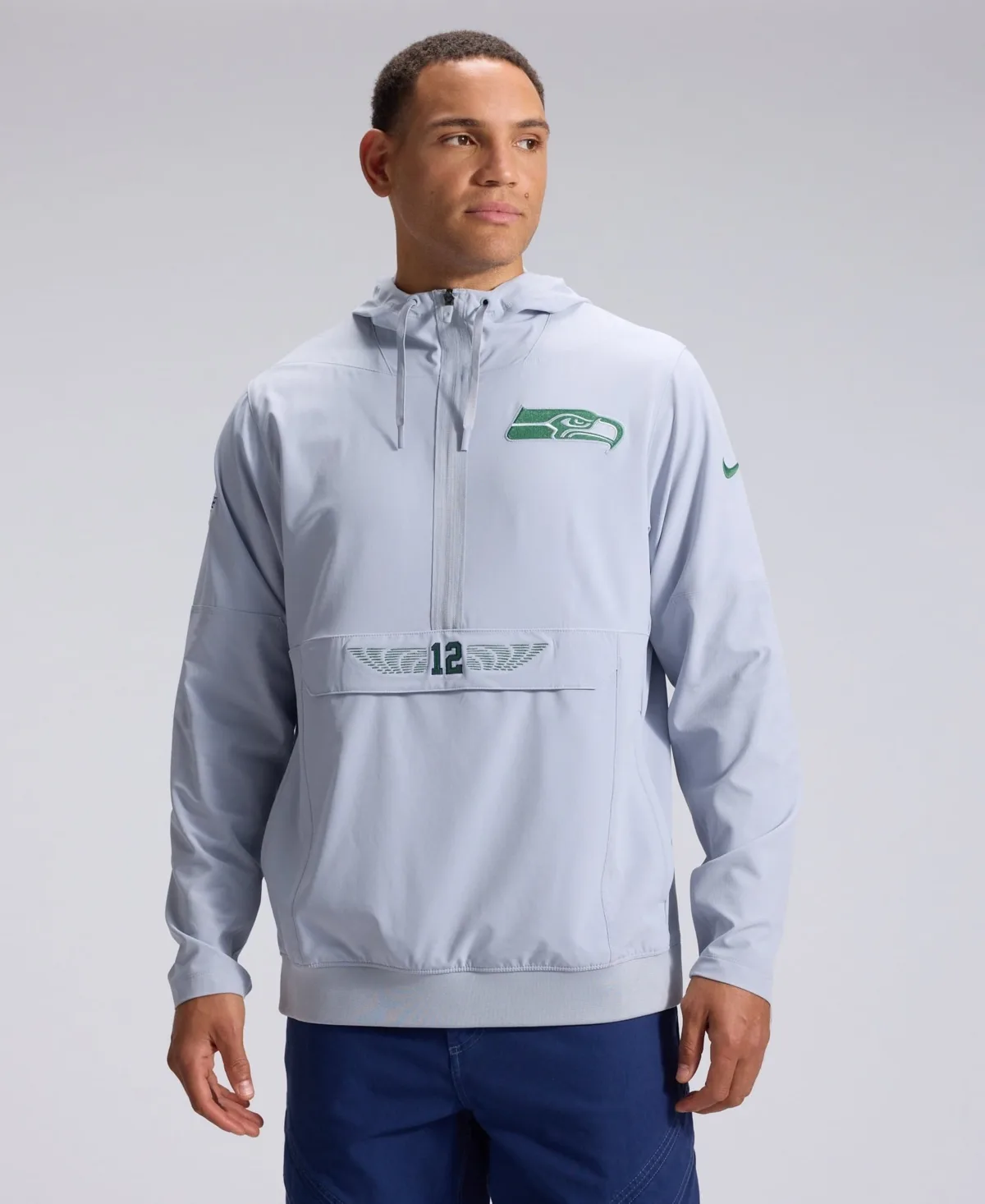 Seattle Seahawks Rivalries Collection Sideline Anorak Half-Zip Jacket by Nike